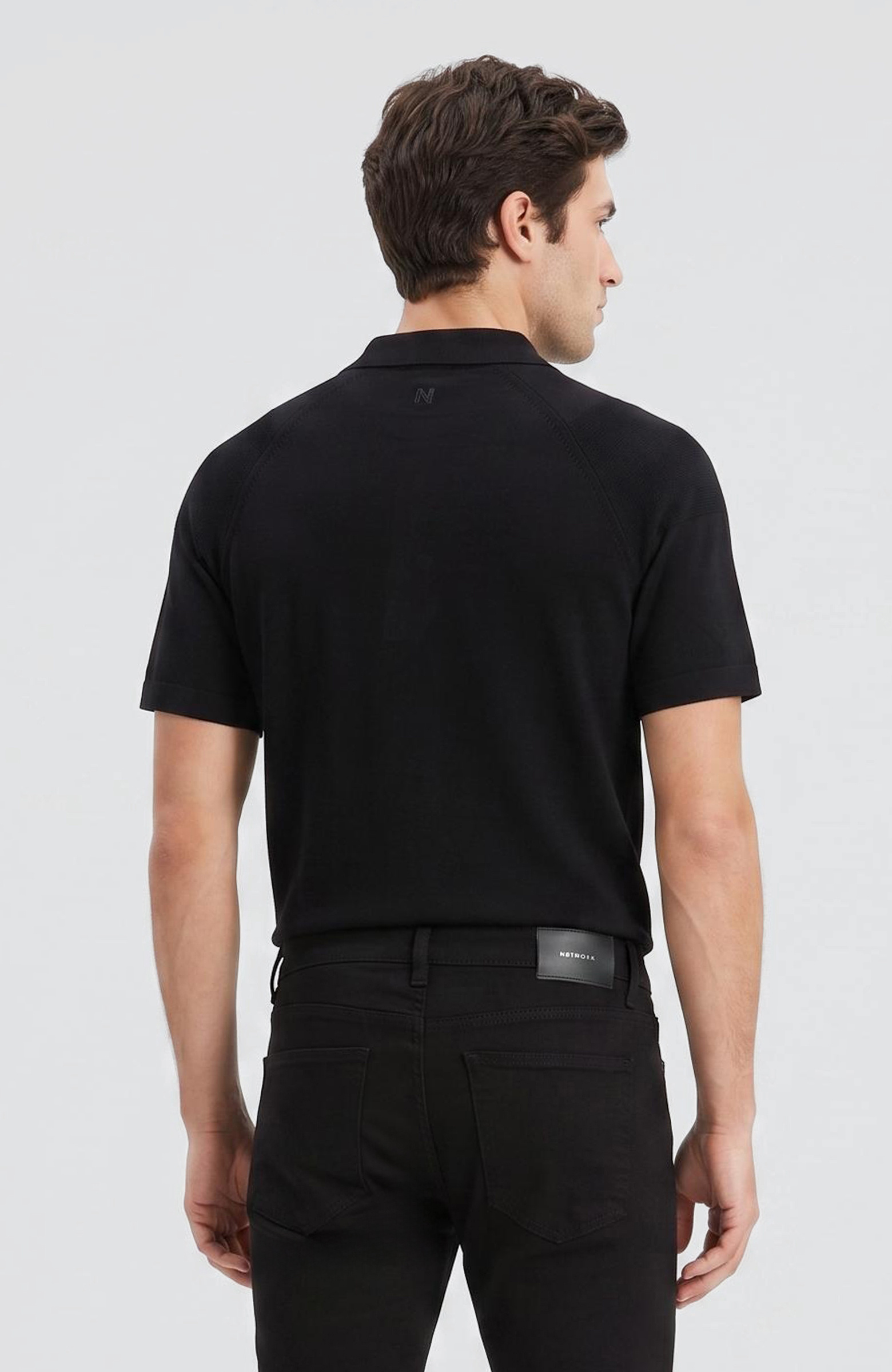 Siyah Polo Yaka Triko