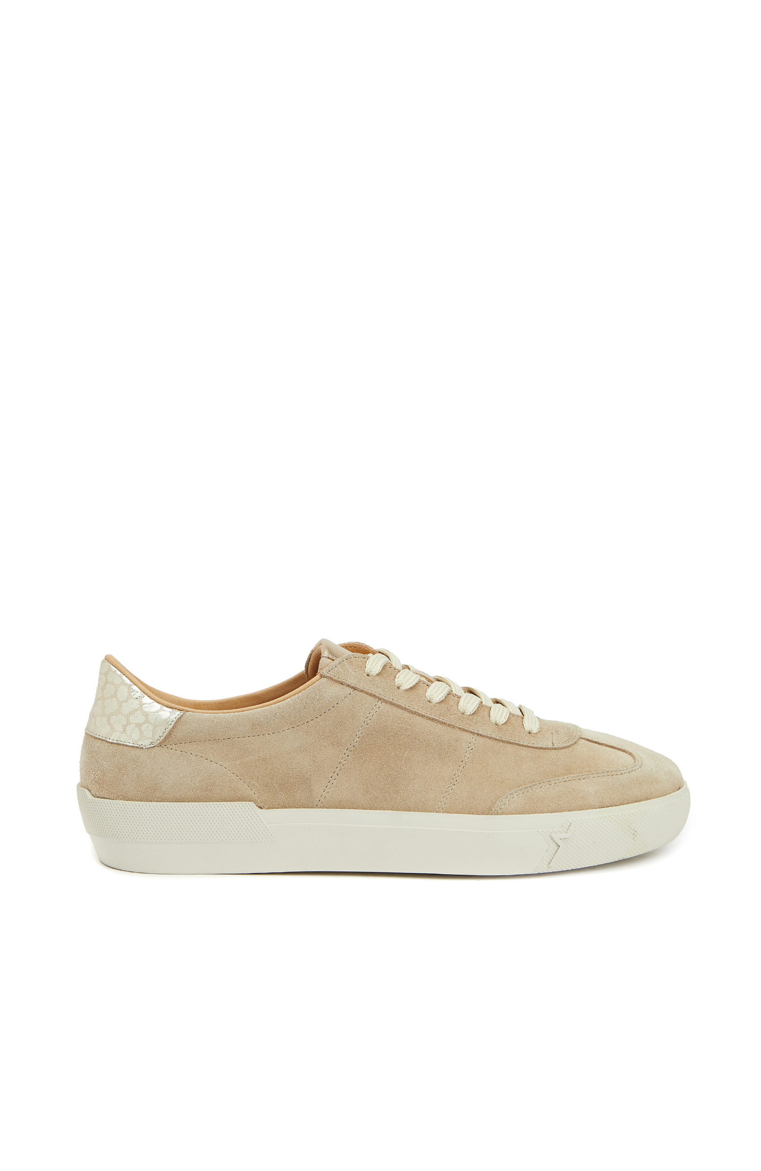 Bej Kadın Süet Sneaker -1