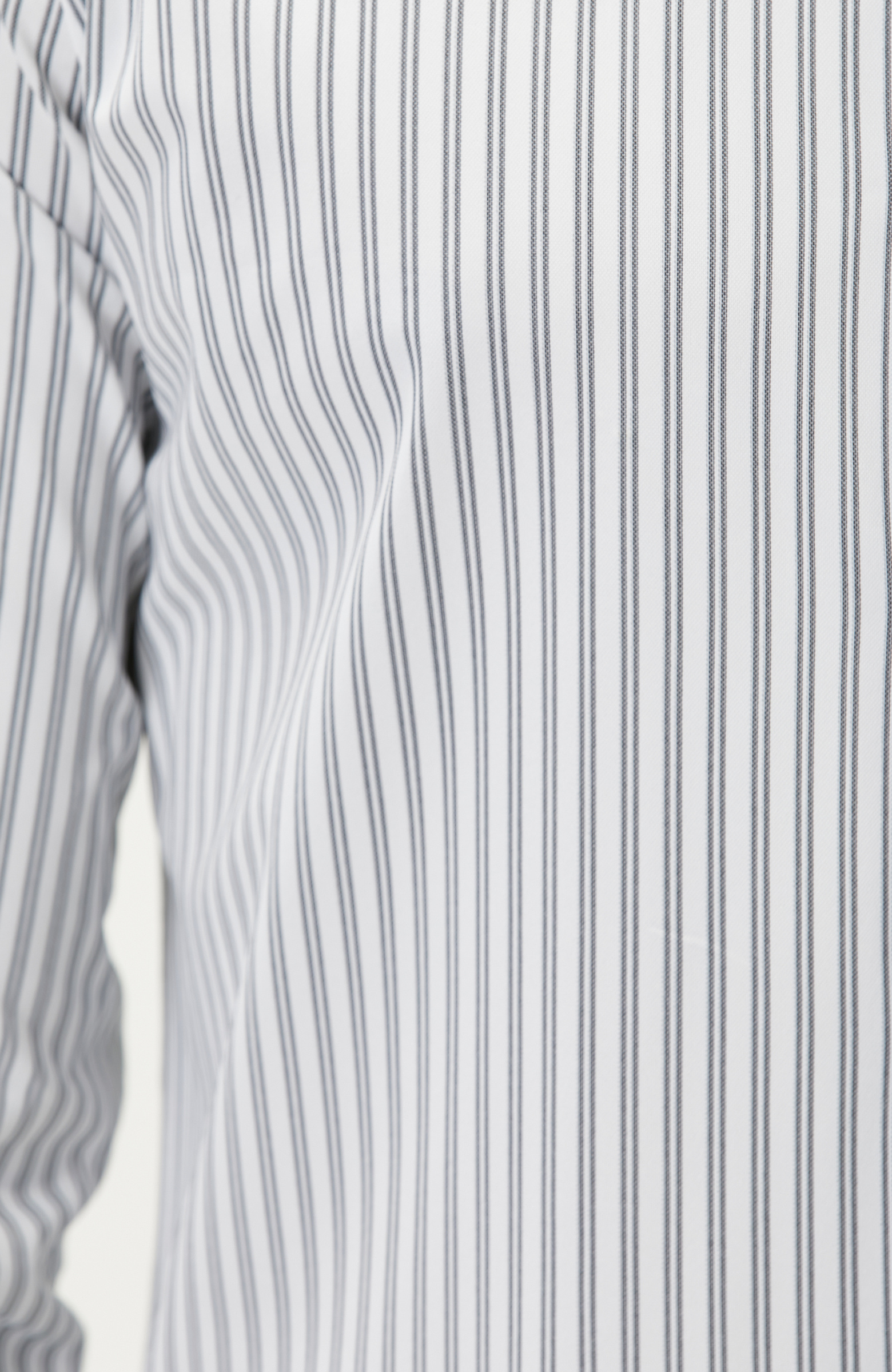 N-Tech Siyah Beyaz Çizgi Desenli Gömlek