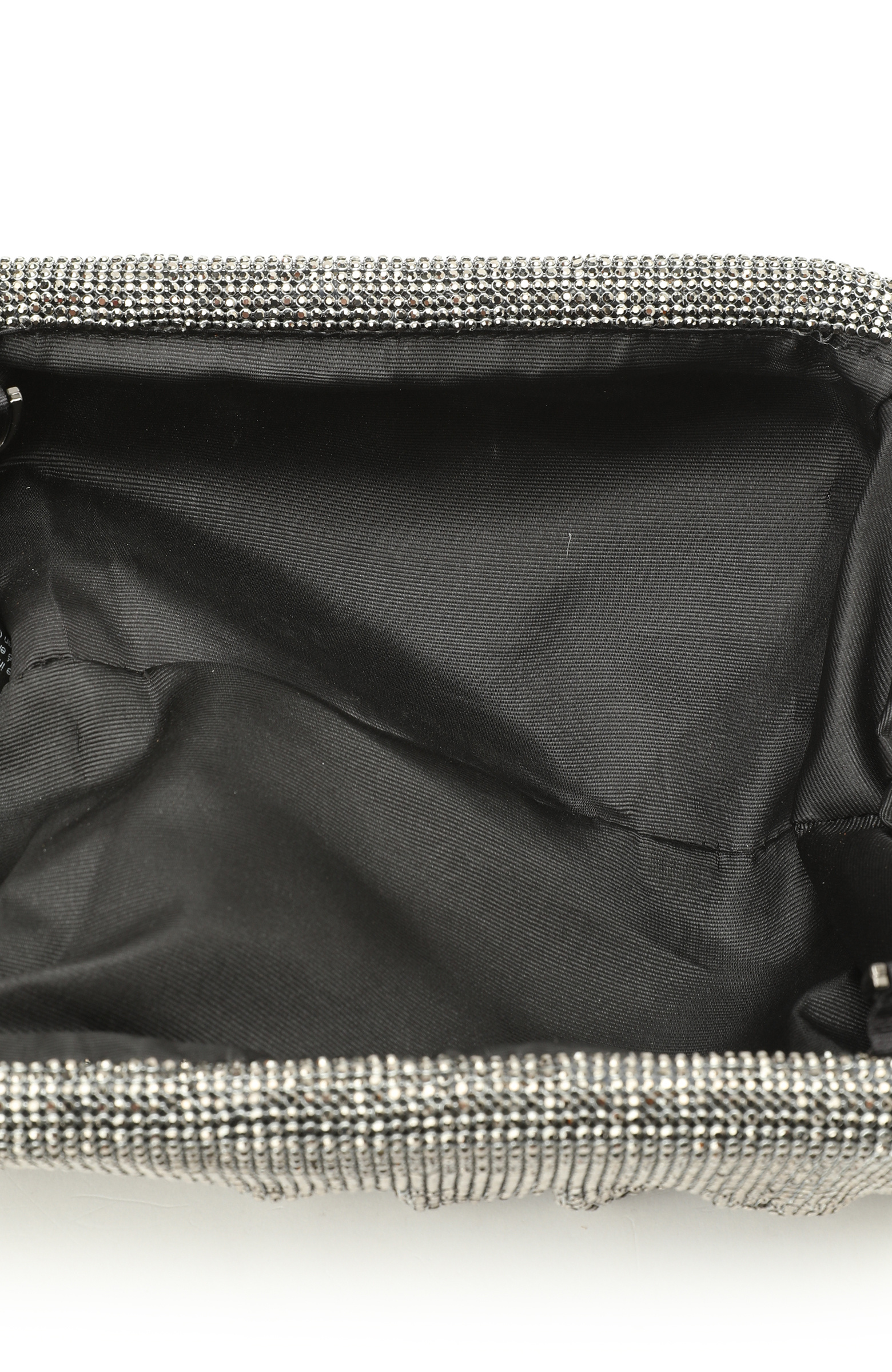 Platin Taşlı Kadın Clutch