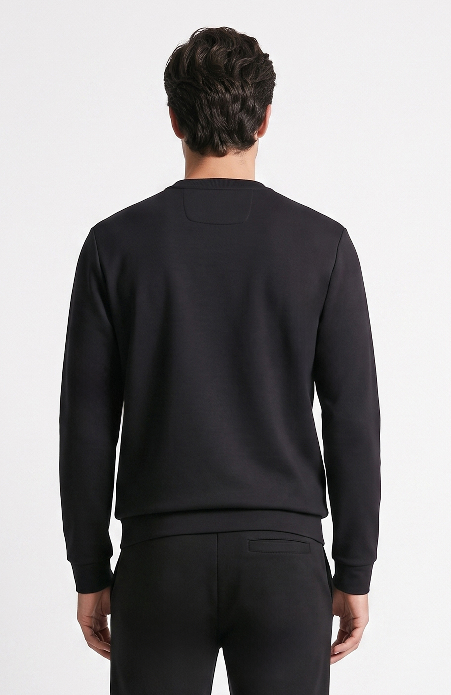 Siyah Baskılı Sweatshirt