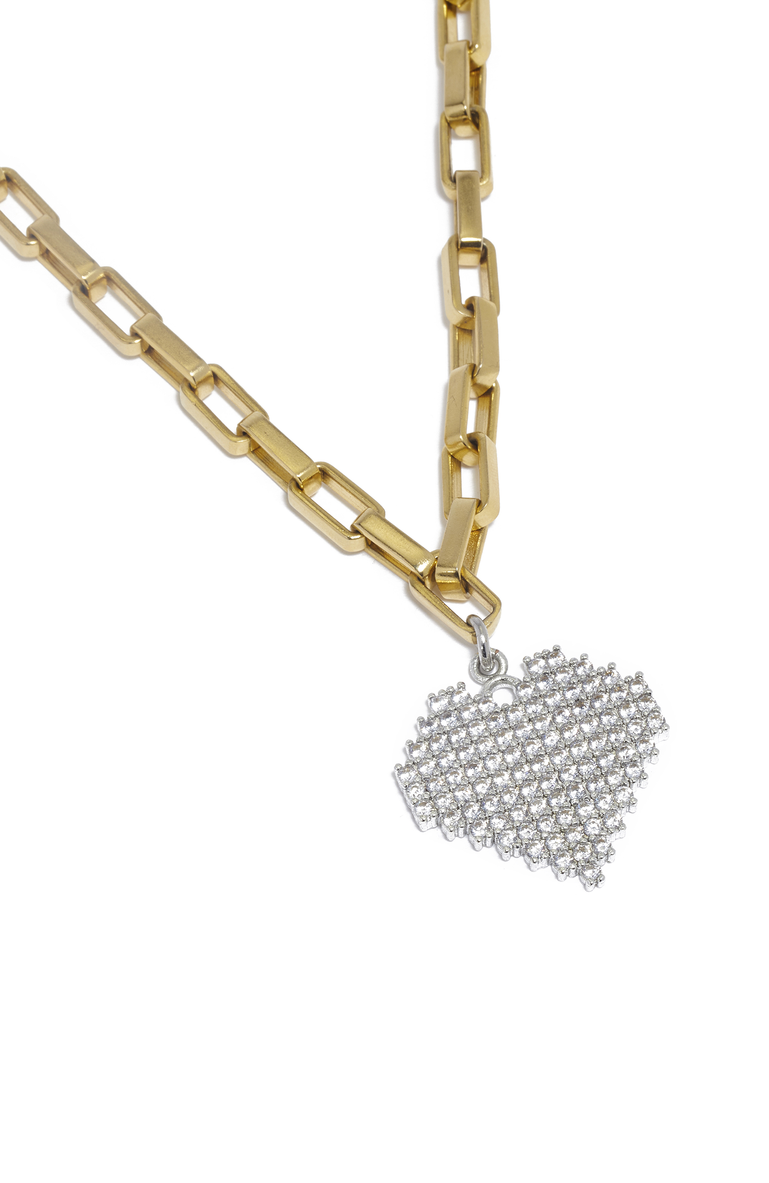 Gümüş Altın Rengi Kolye