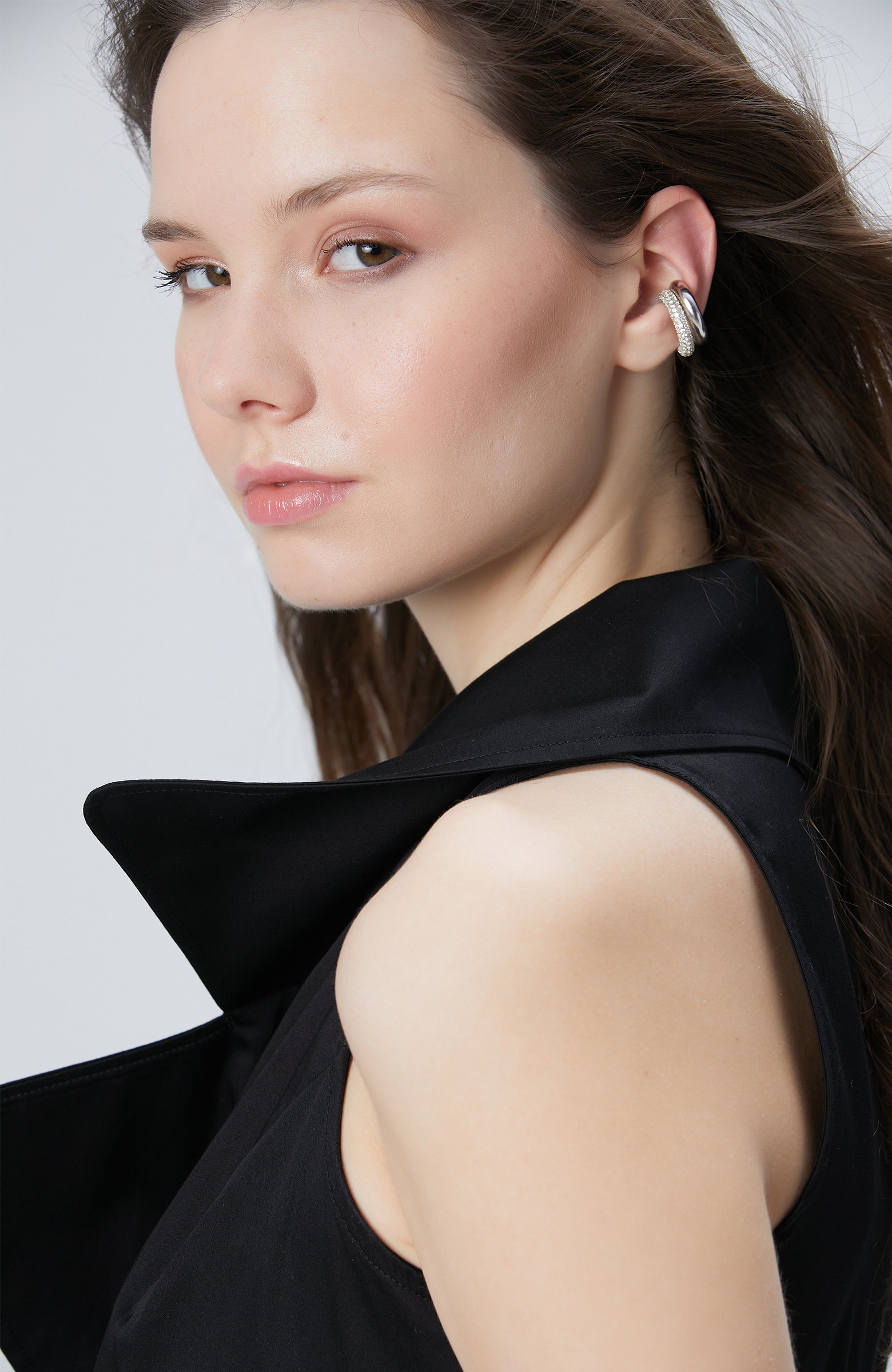 Gümüş Altın Rengi Küpe