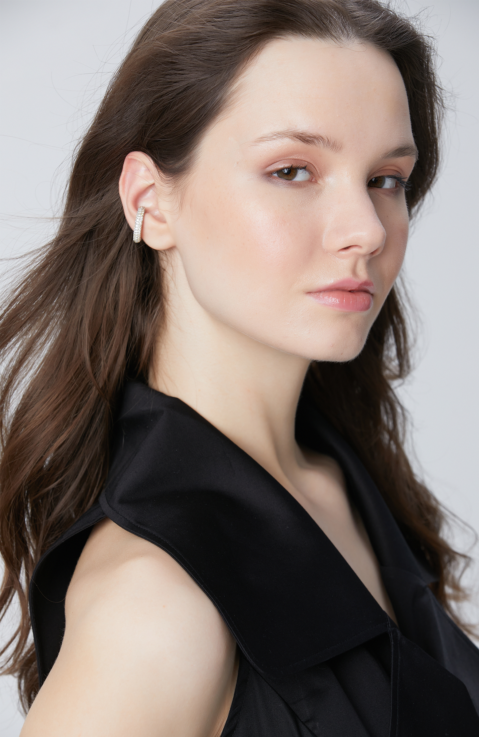 Gümüş Altın Rengi Küpe