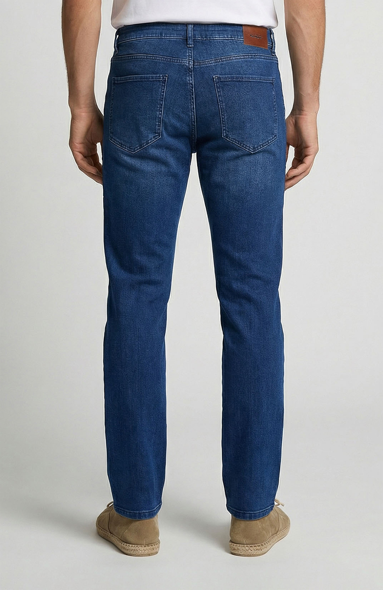 Blue Cashmere Touch Denim Pants