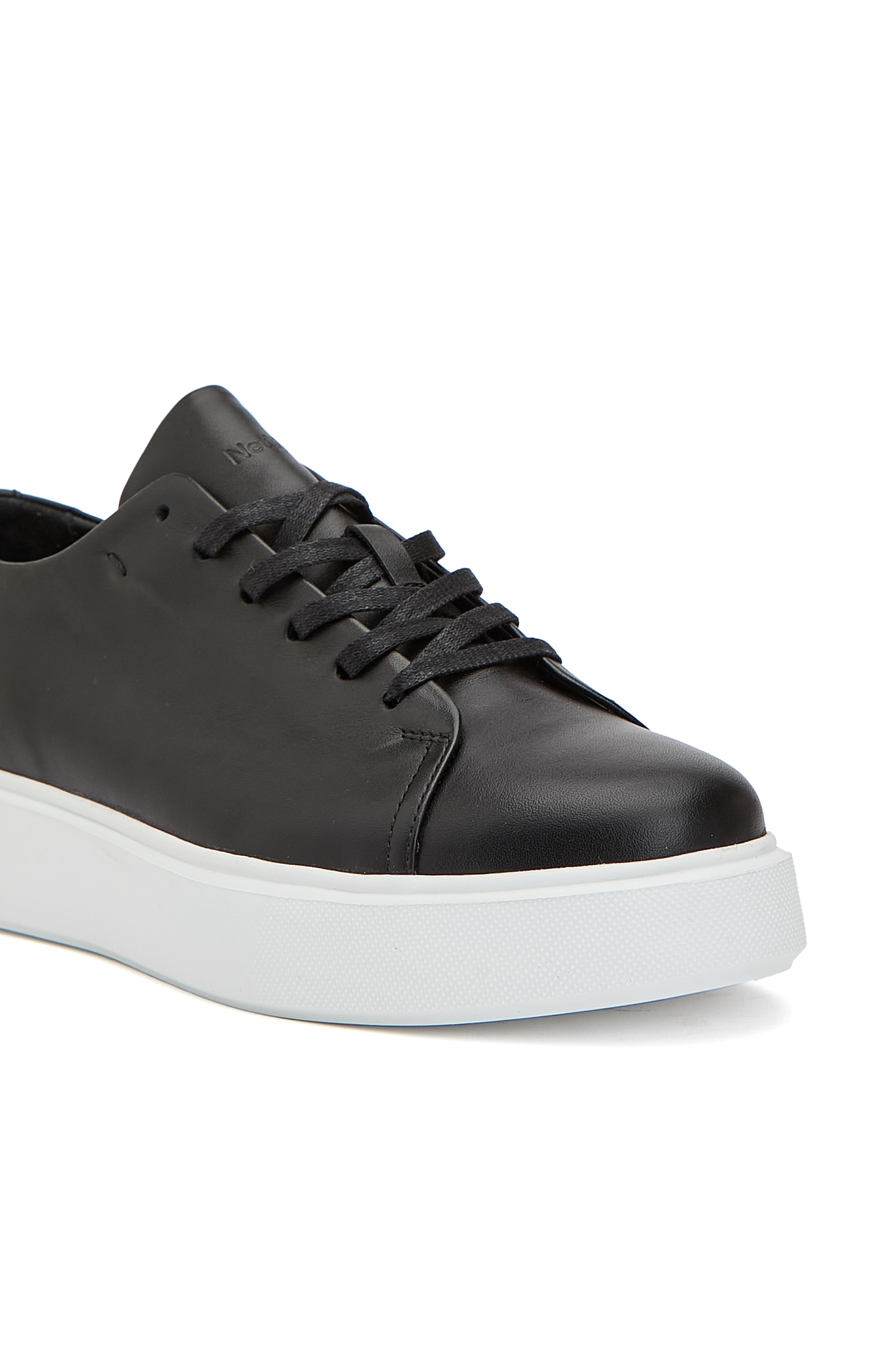 Siyah Kadın Deri Sneaker