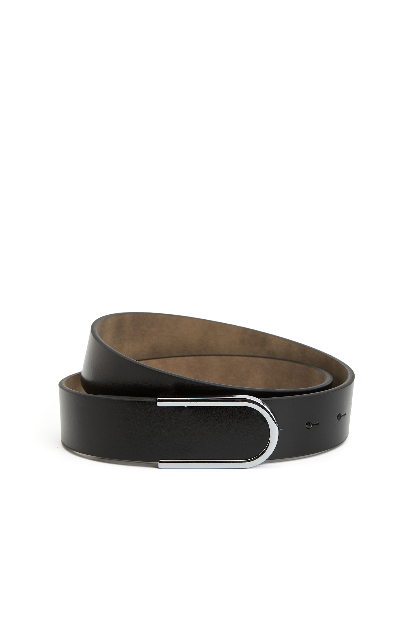 Siyah Kadın Deri Kemer