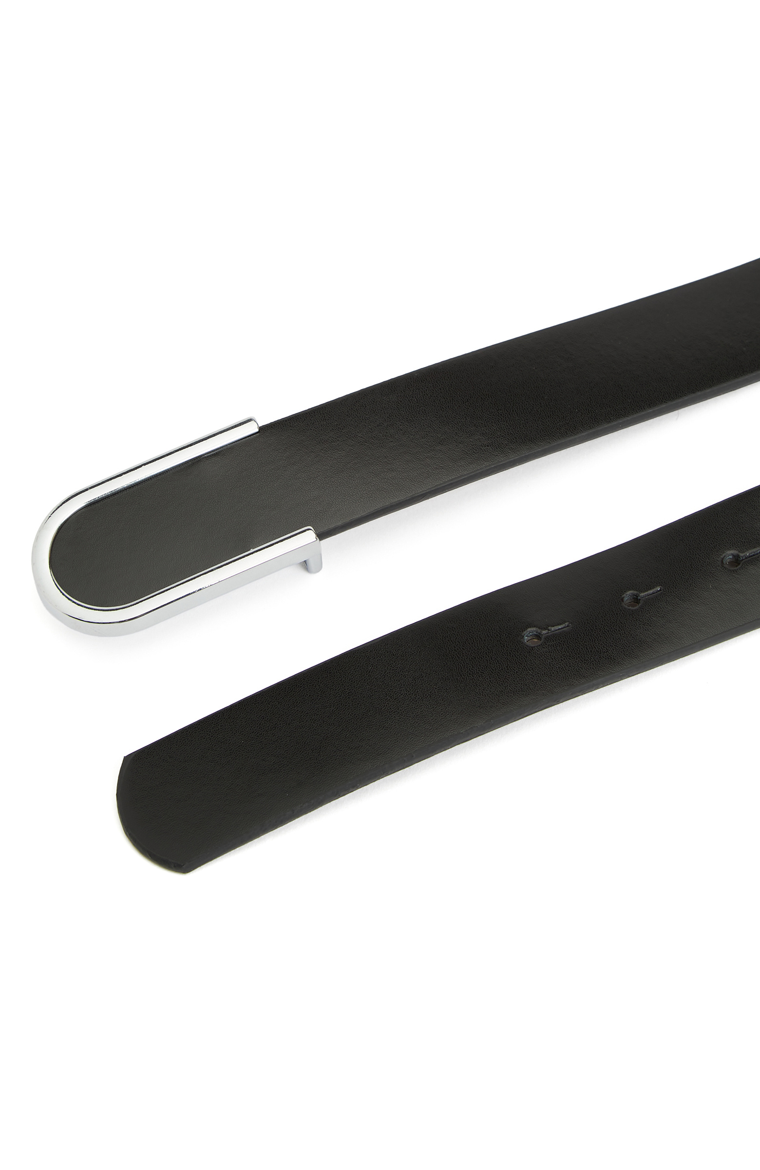 Siyah Kadın Deri Kemer