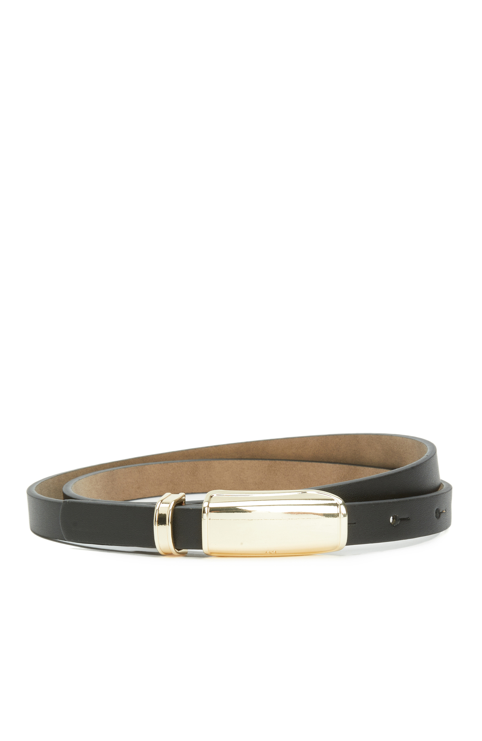 Black Women's Leather Belt