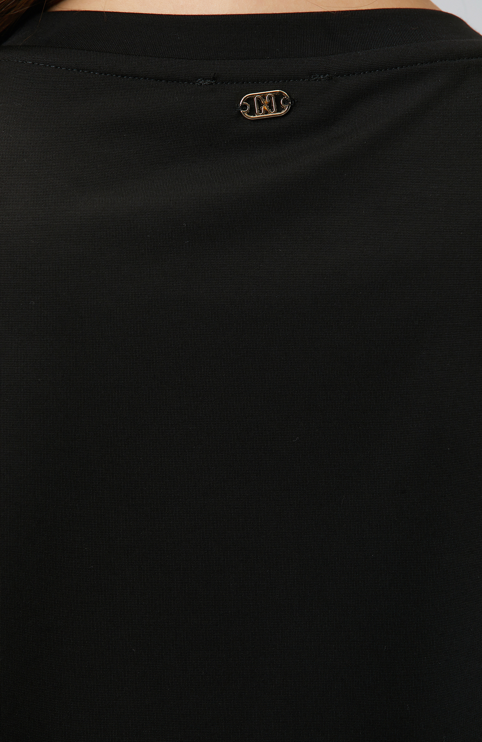Siyah Bisiklet Yaka Basic T-shirt
