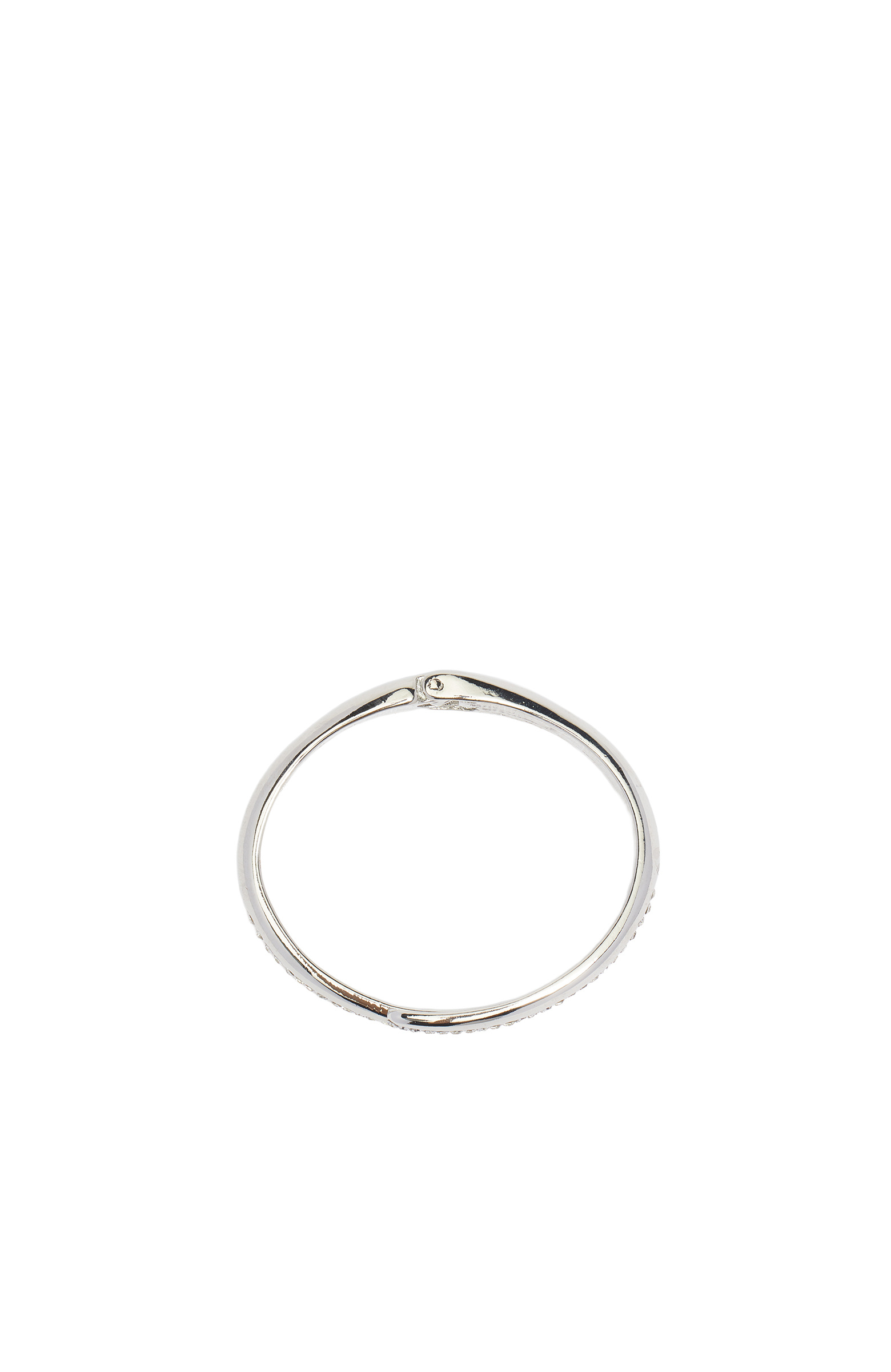 Silver Taşlı Kadın Metal Bilezik