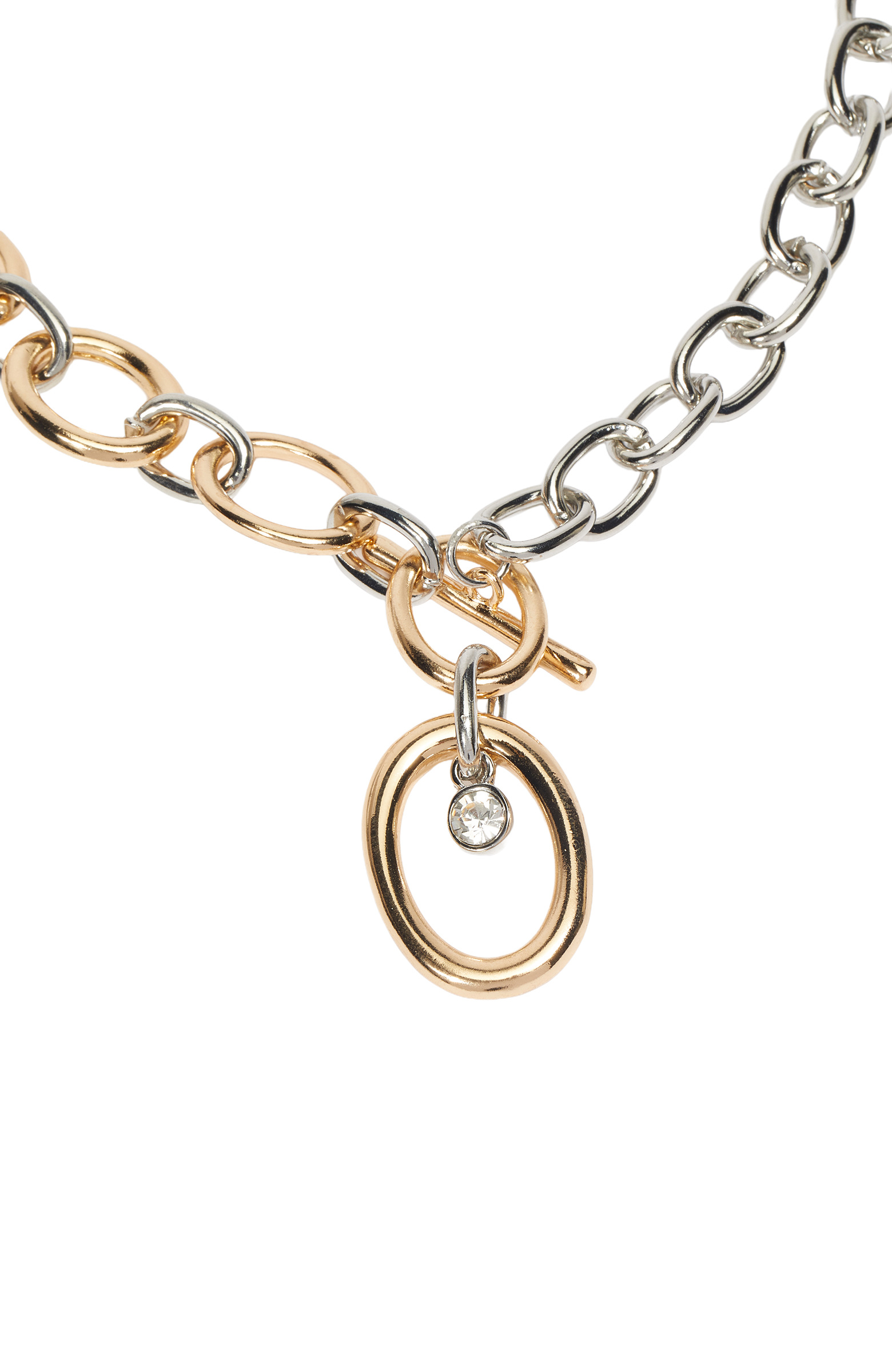 Silver Gold Kadın Zincir Mix Kolye