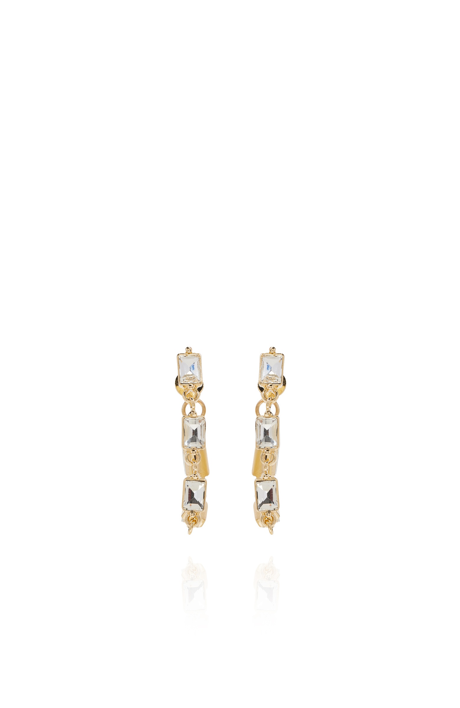 Gold Metal Taş Mix Kadın Küpe