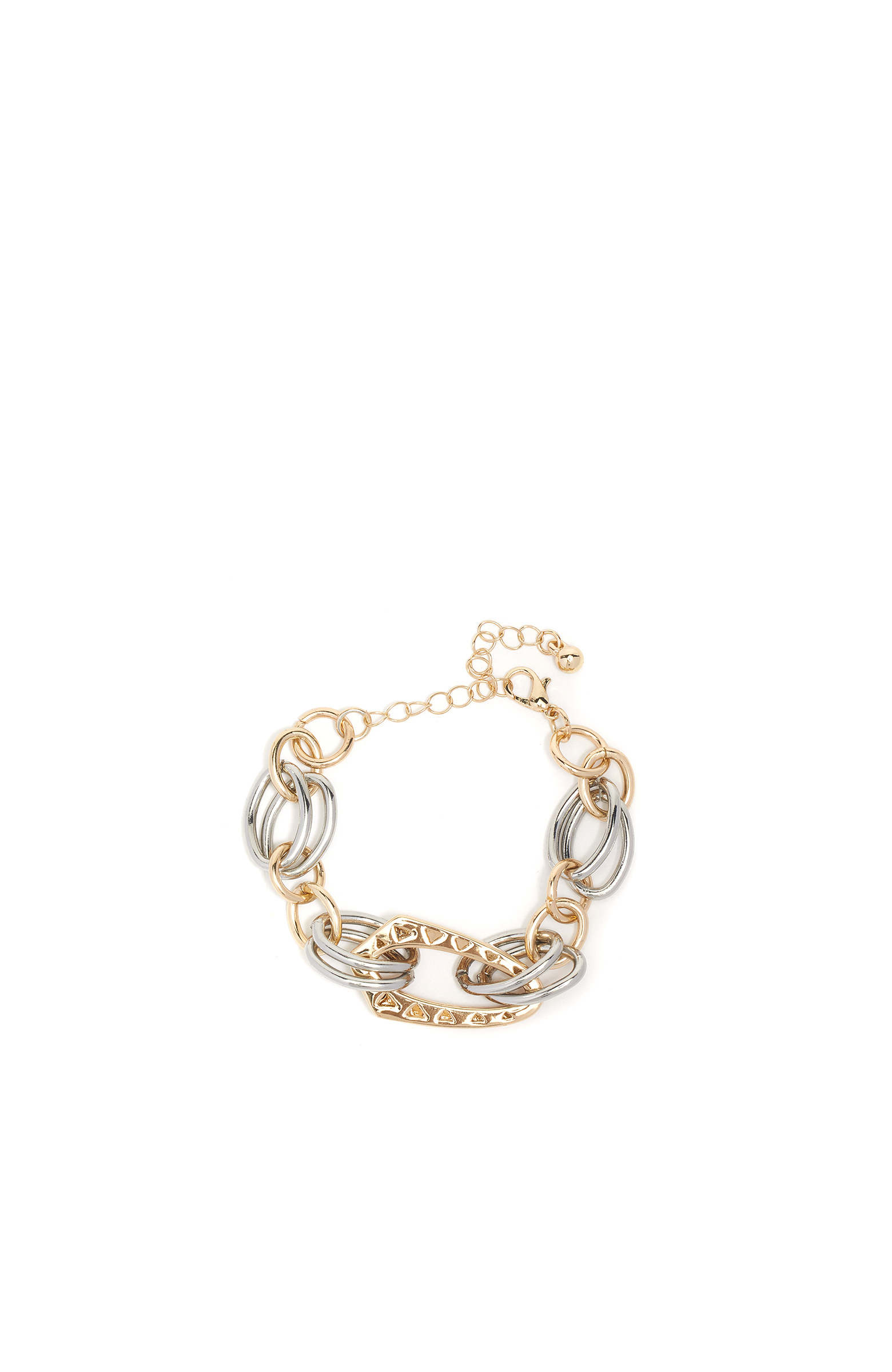 Silver Gold Kadın Zincir Bileklik