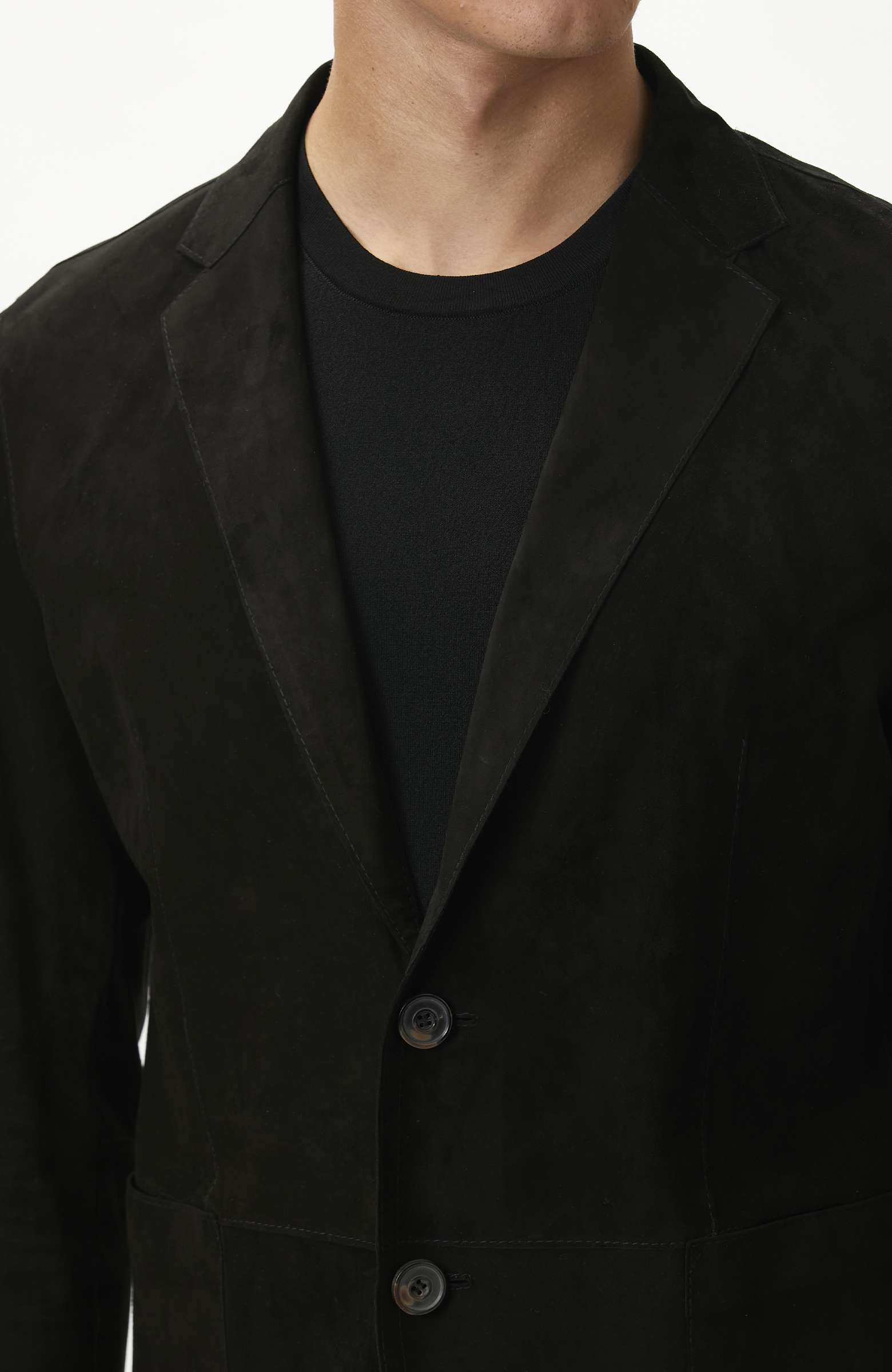 N-Green Black Reversible Leather Jacket
