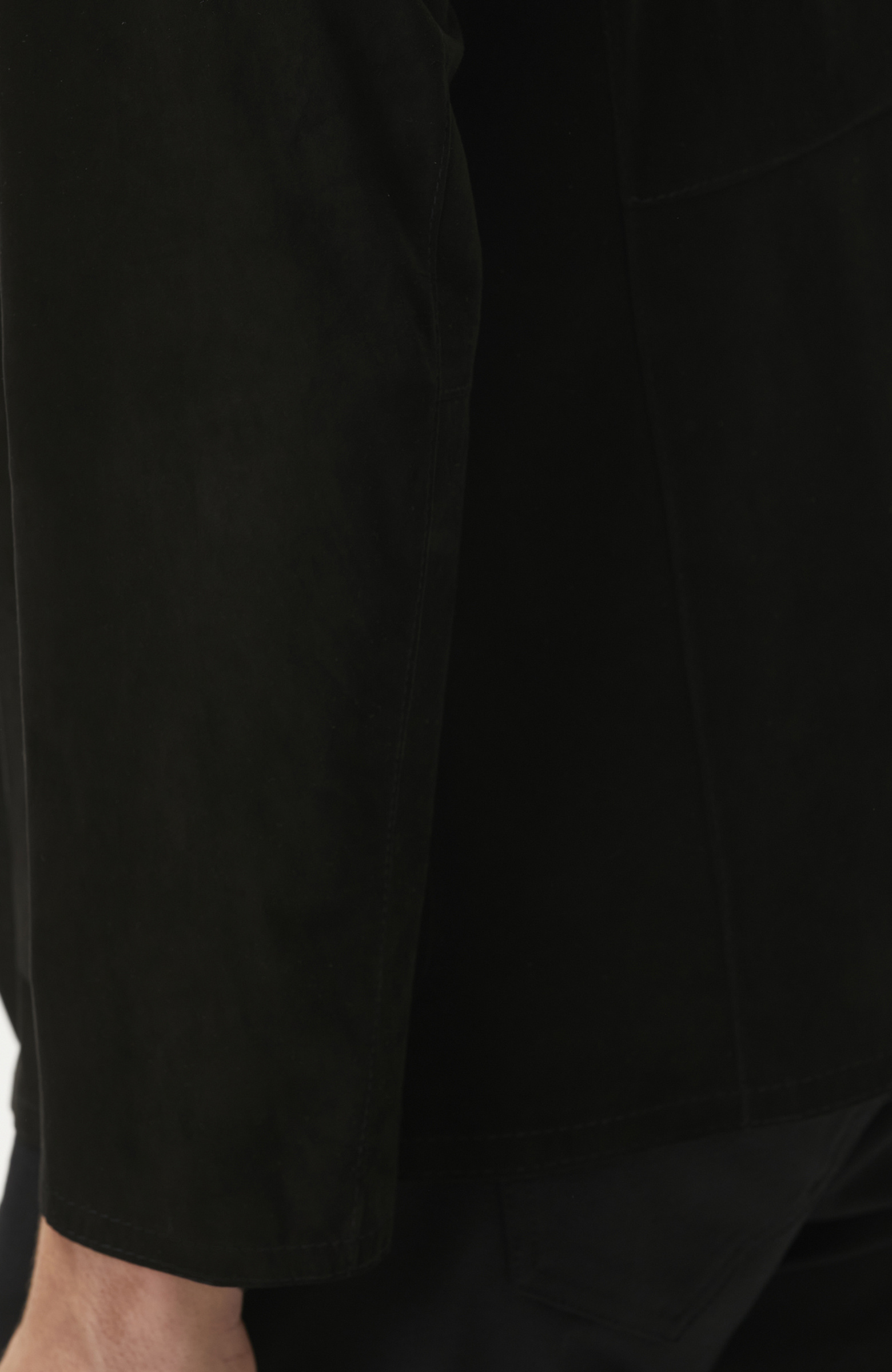 N-Green Black Reversible Leather Jacket