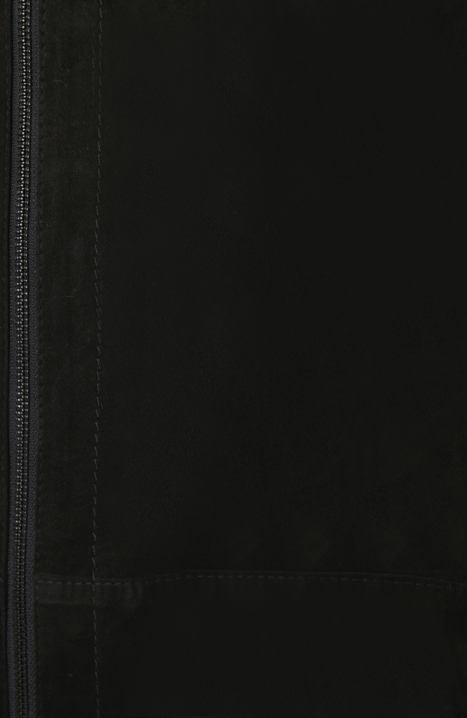 Siyah Çift Taraflı Süet Mont