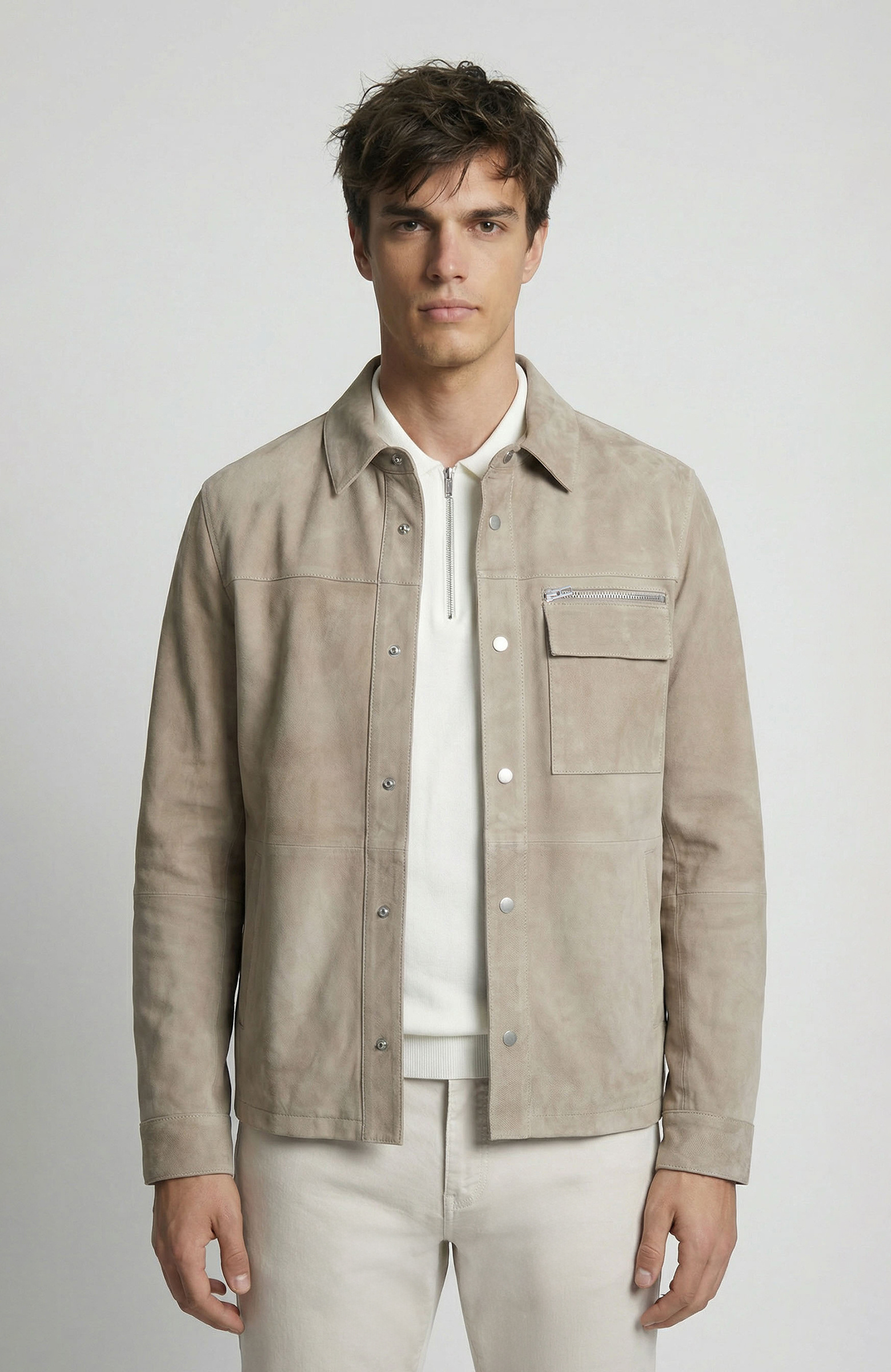 Vizon Süet Deri Mont