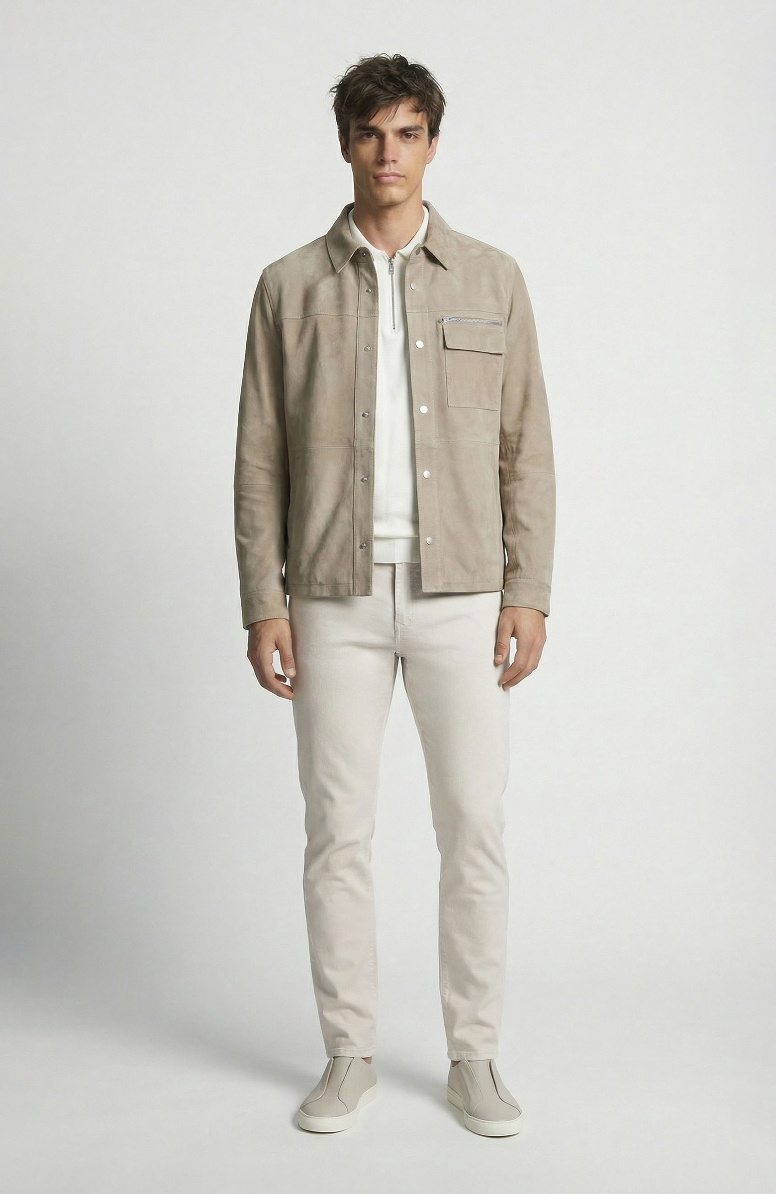 Vizon Süet Deri Mont