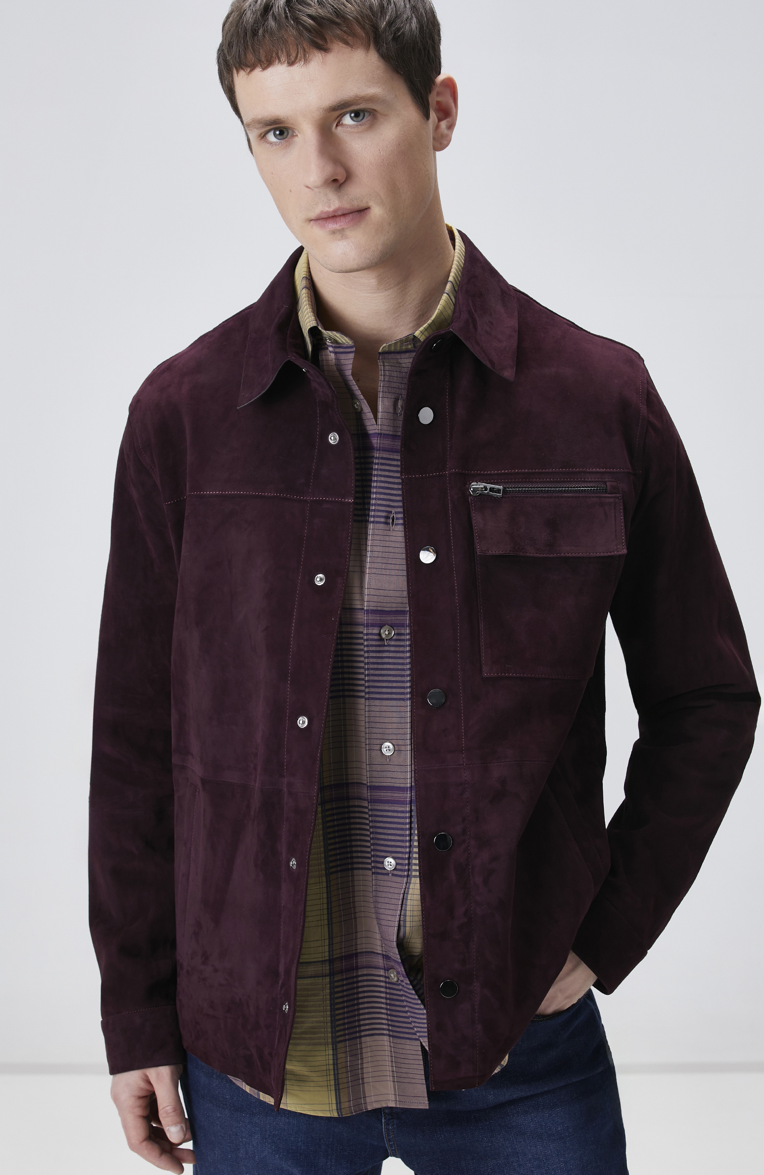 Burgundy Leather Coat