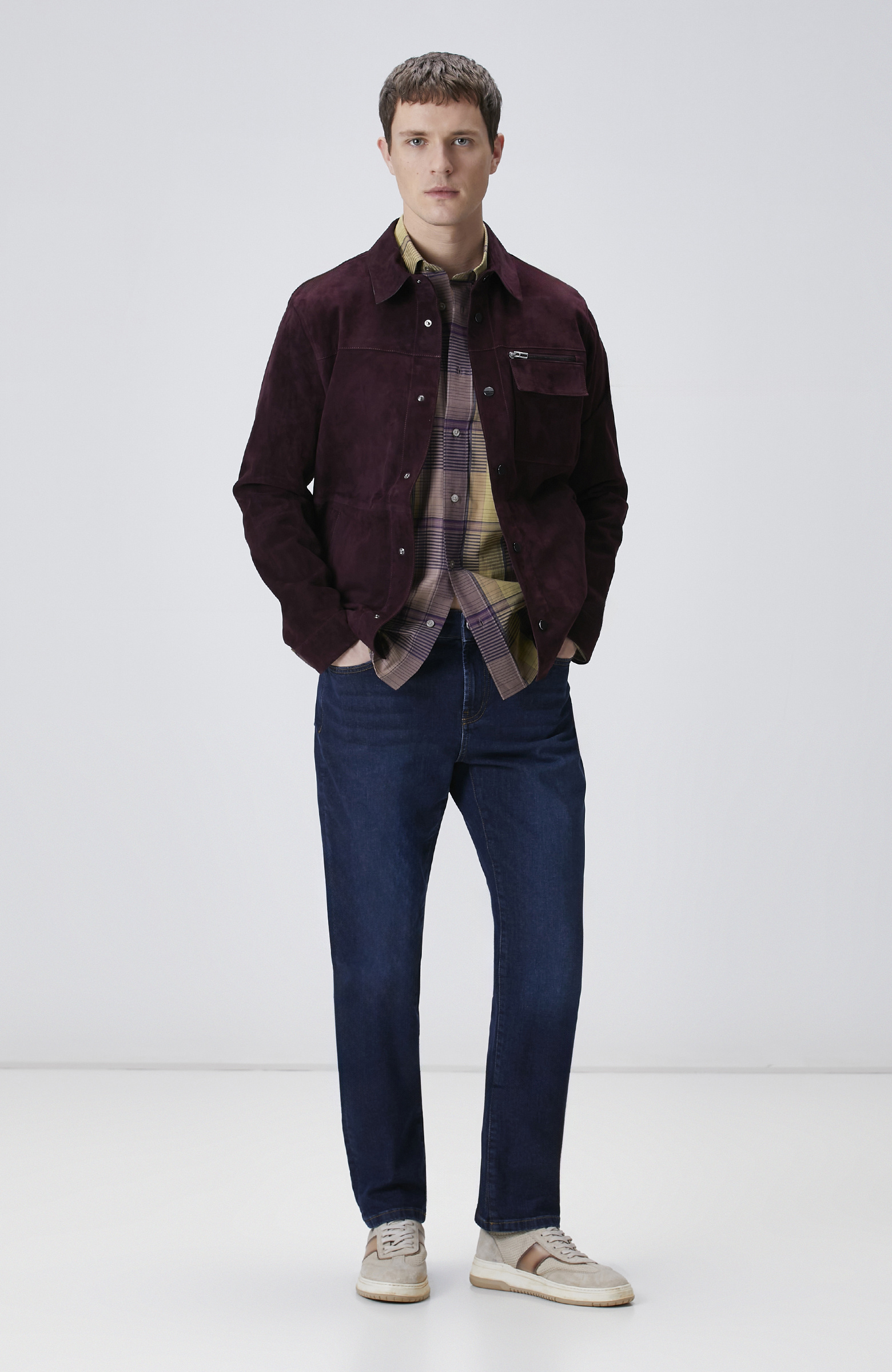 Burgundy Leather Coat