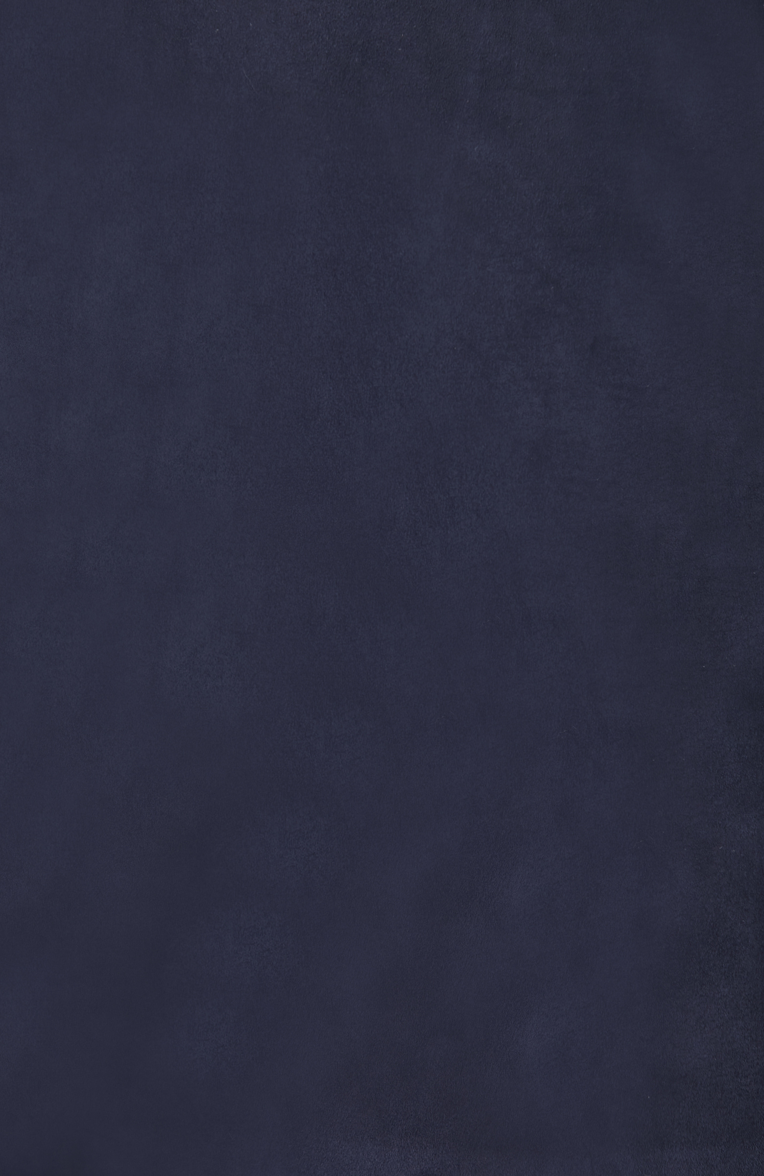 Lacivert Çıtçıtlı Süet Deri Mont