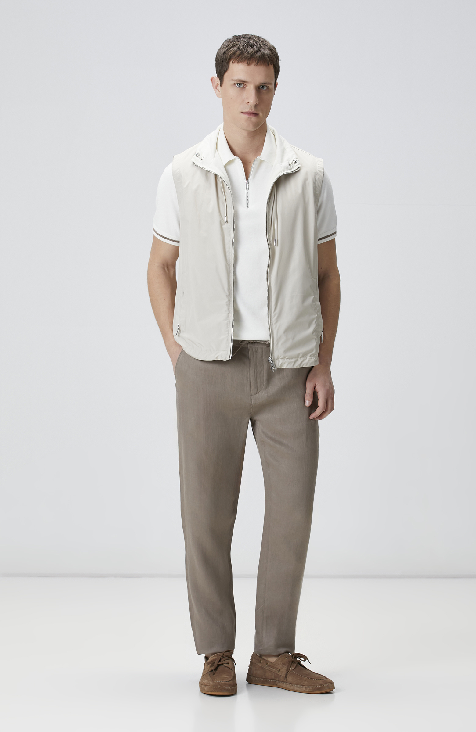 Taş Dik Yaka Casual Yelek