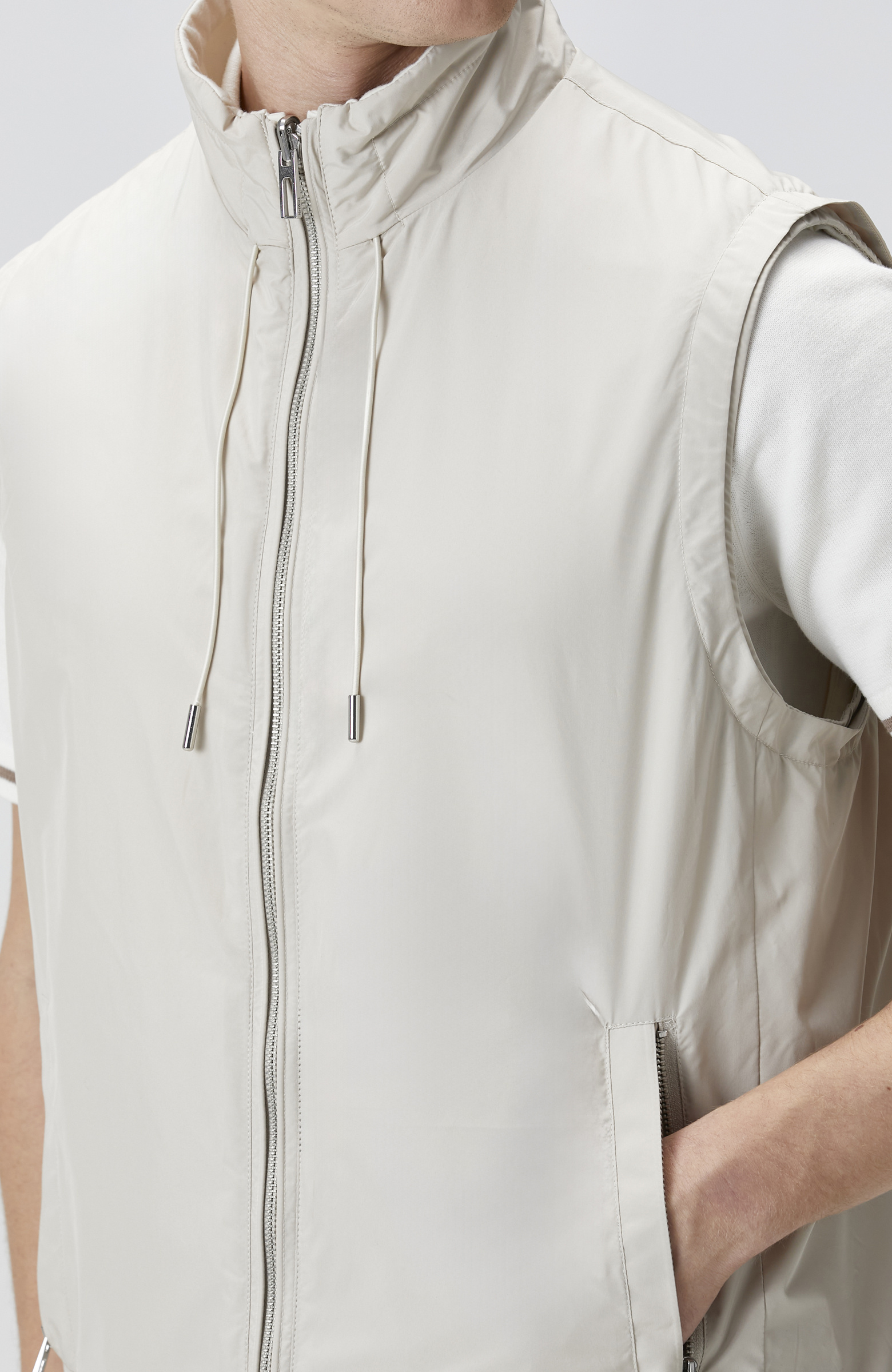 Taş Dik Yaka Casual Yelek