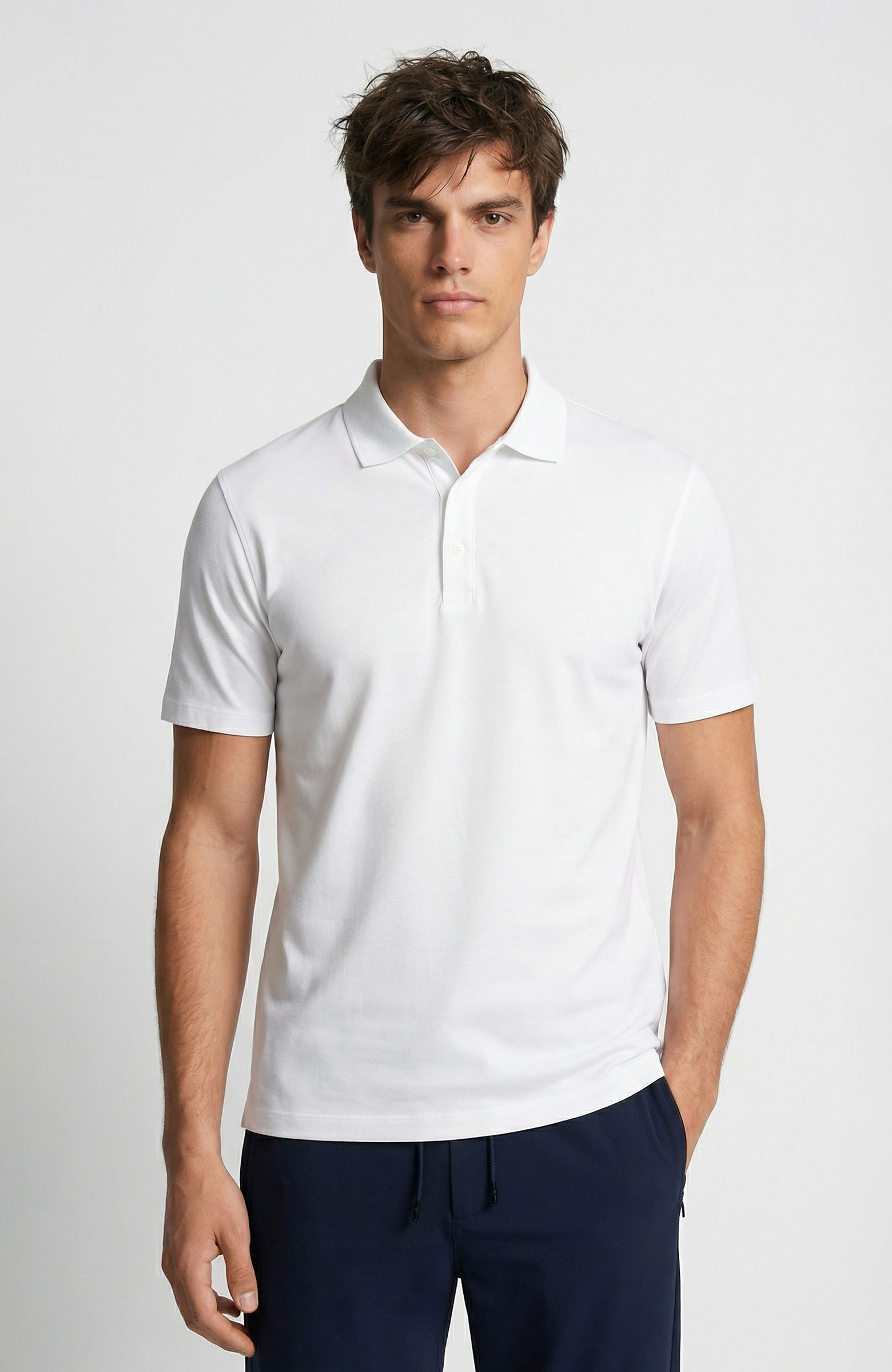 Non-Iron Beyaz T-shirt