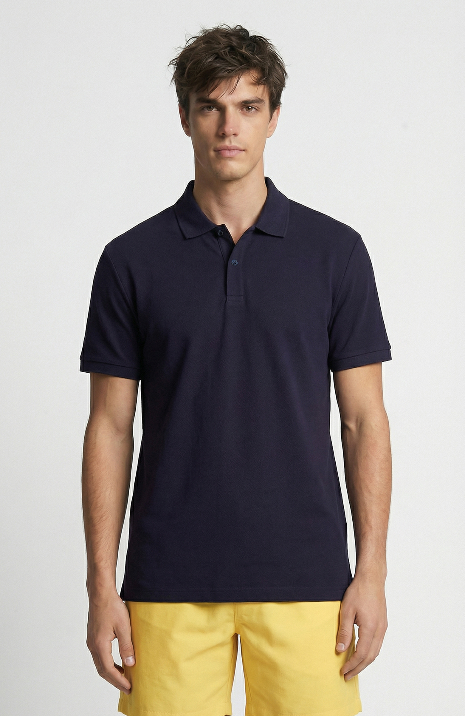 Lacivert Polo Pike T-Shirt