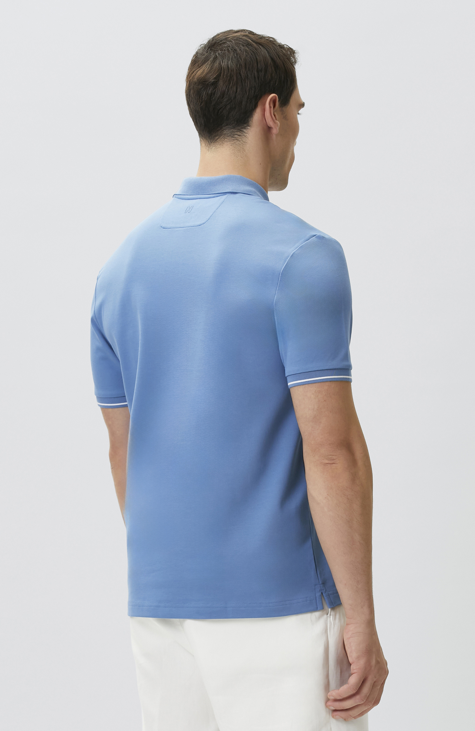 Mavi Polo Yaka Pike T-shirt