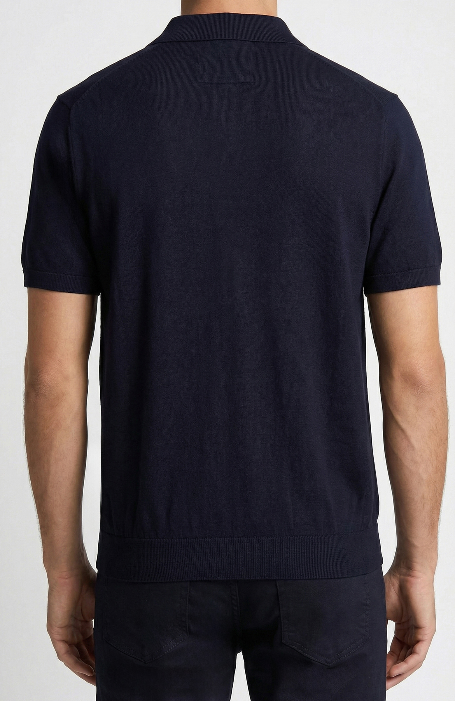 Limited Lacivert İpek Karışımlı Triko Kazak