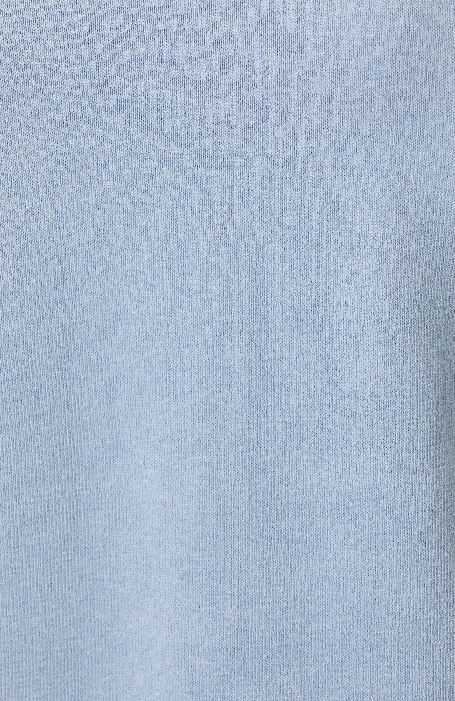 Mavi Keten Karışımlı Triko Kazak