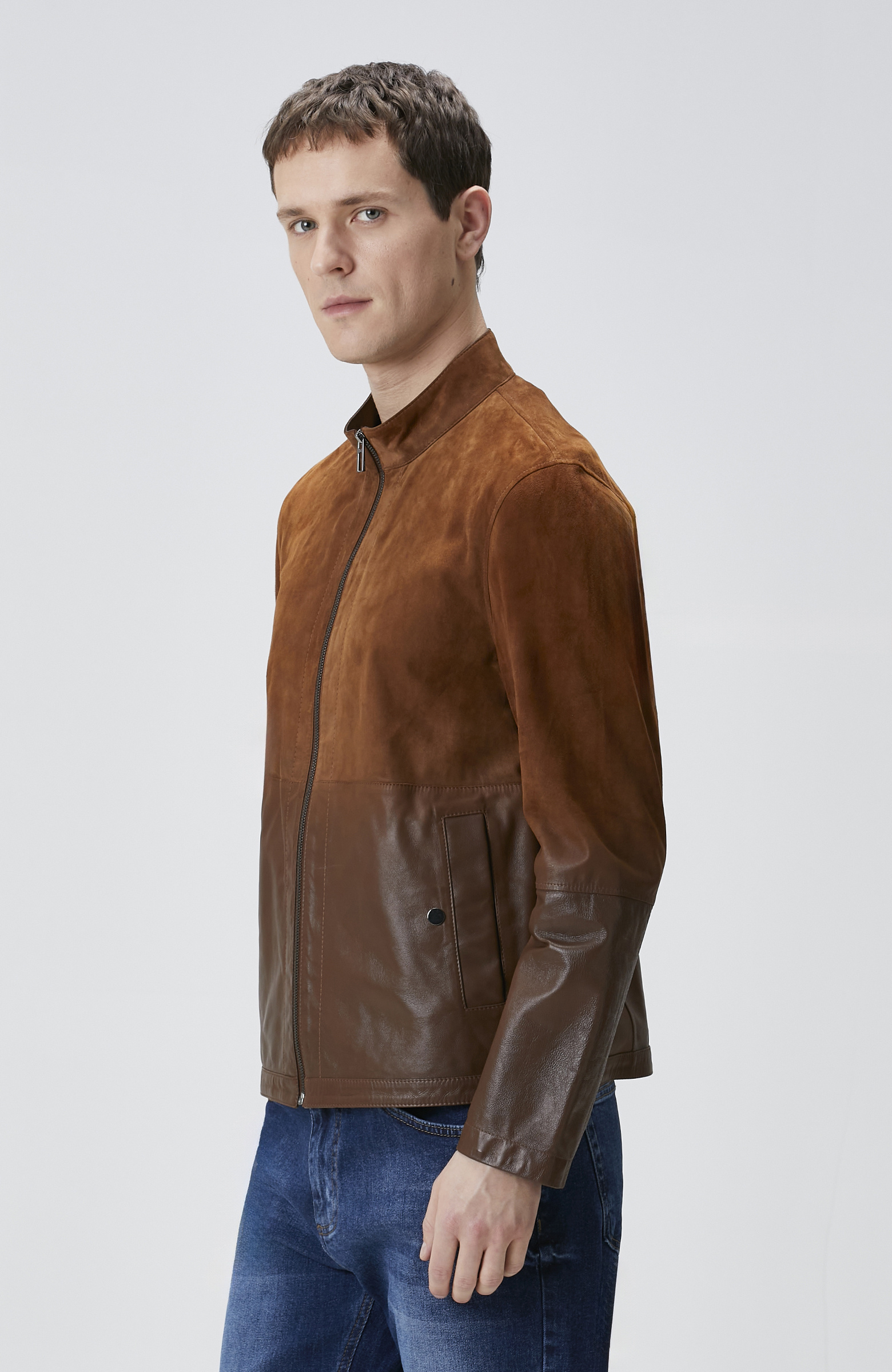 Camel Çift Taraflı Süet Mont