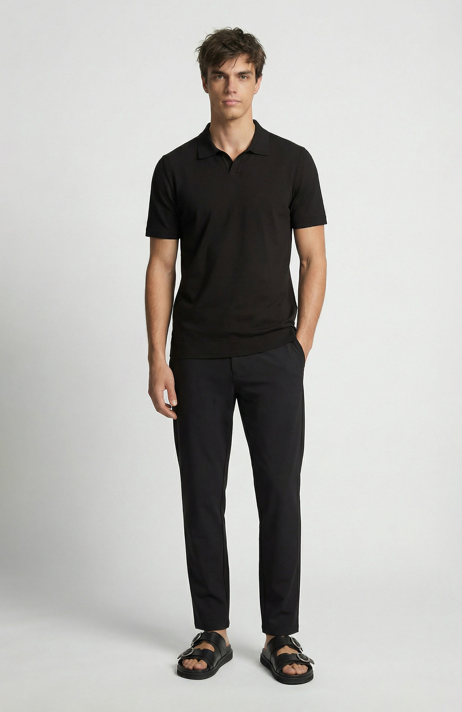 Siyah Teknik Pantolon