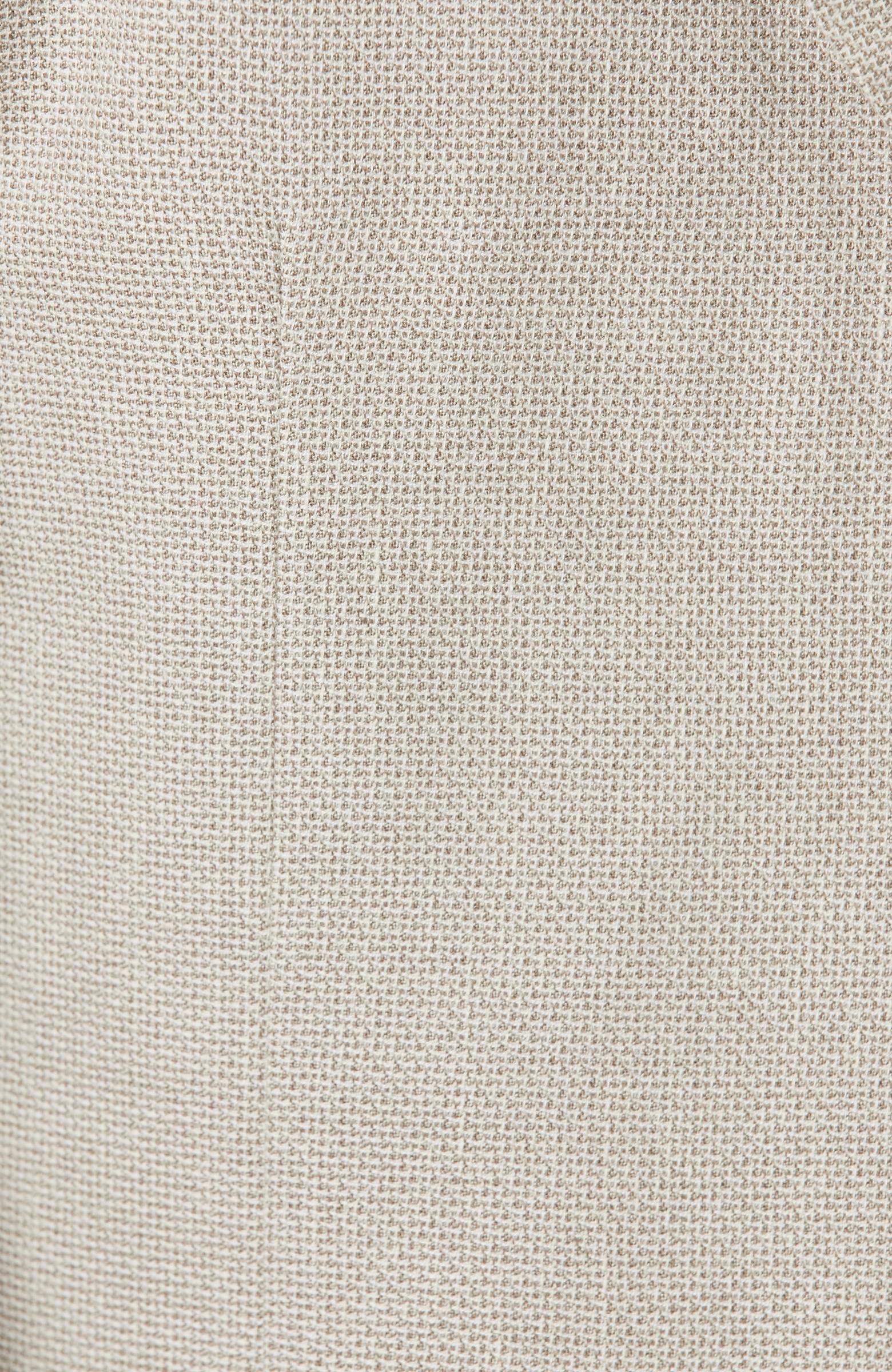 Slim Fit Bej Mono Yaka Jakarlı Dokuma Ceket