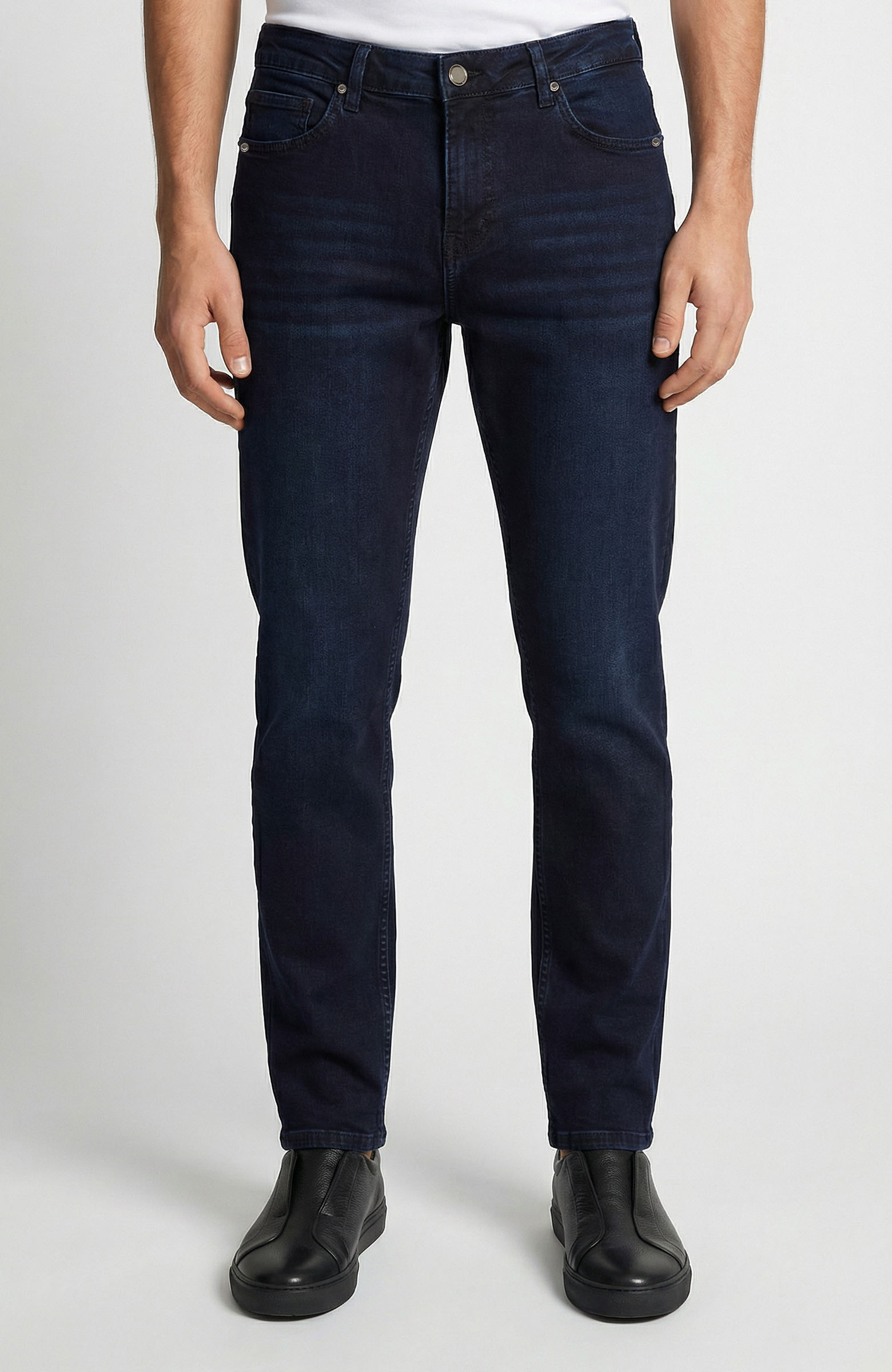 Slim Fit Koyu Lacivert 5 Cep Denim Pantolon