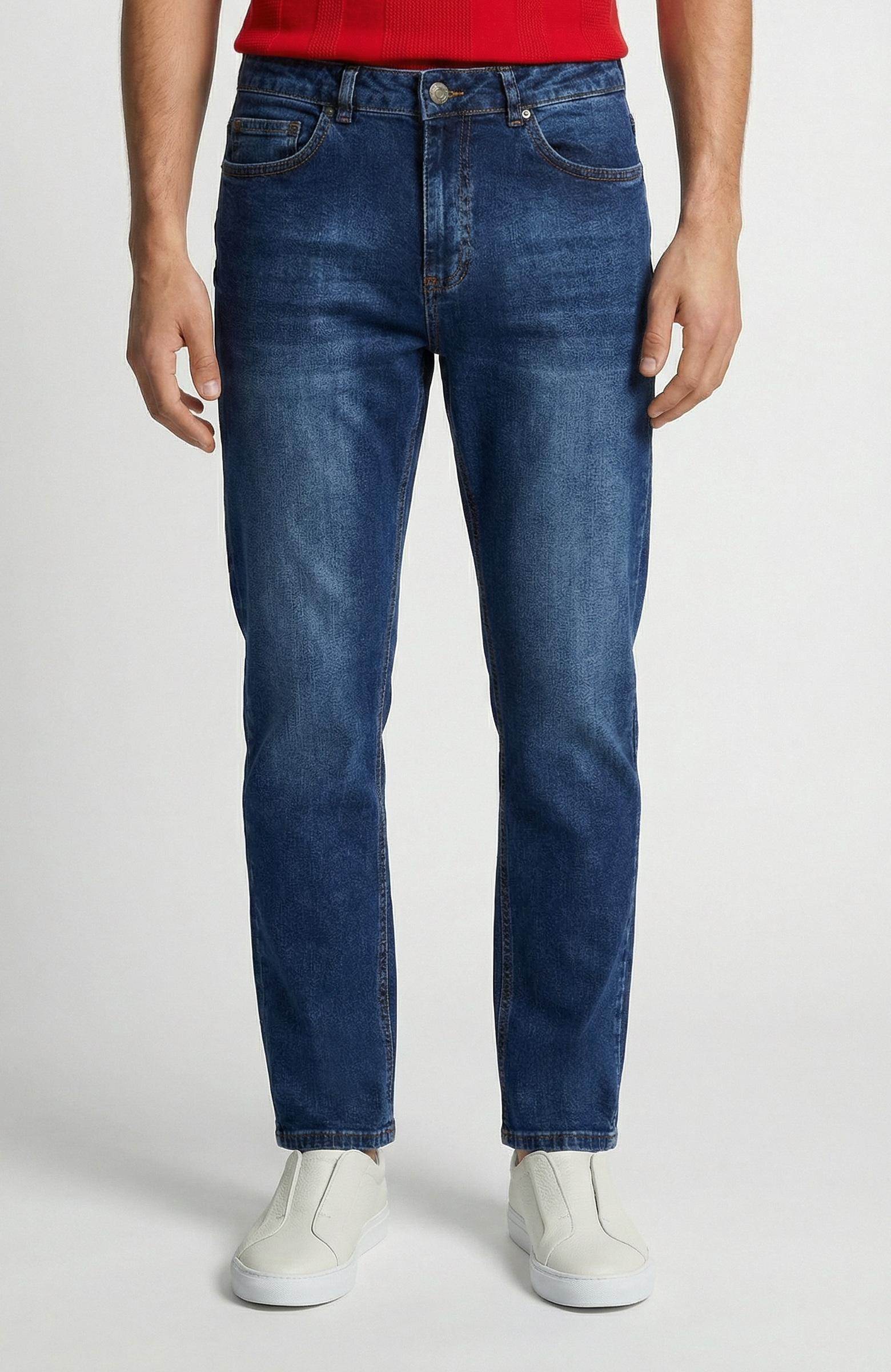 Slim Fit Lacivert 5 Cep Denim Pantolon