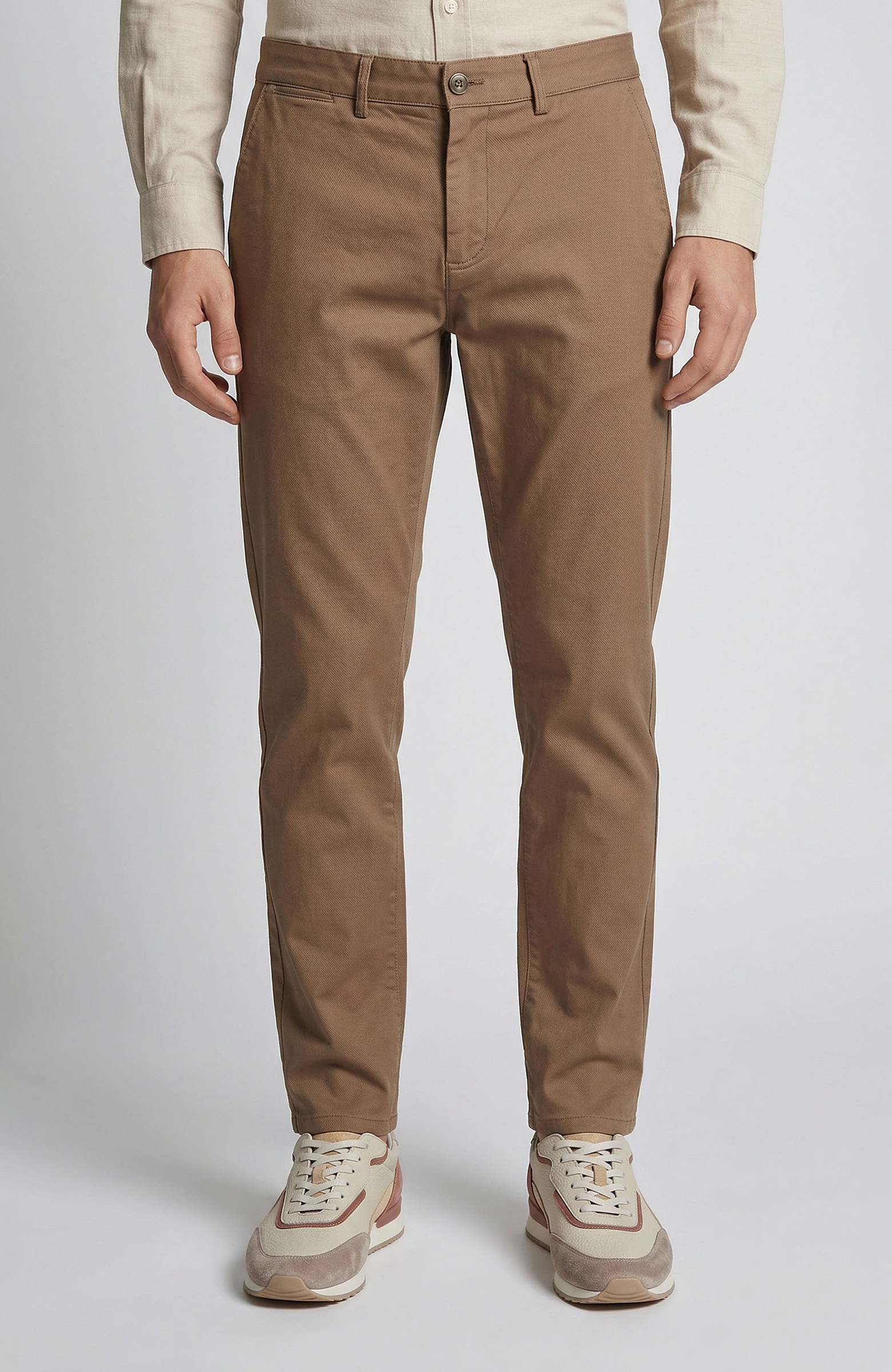 Vizon Slim Fit Diyagonal Chino Pantolon