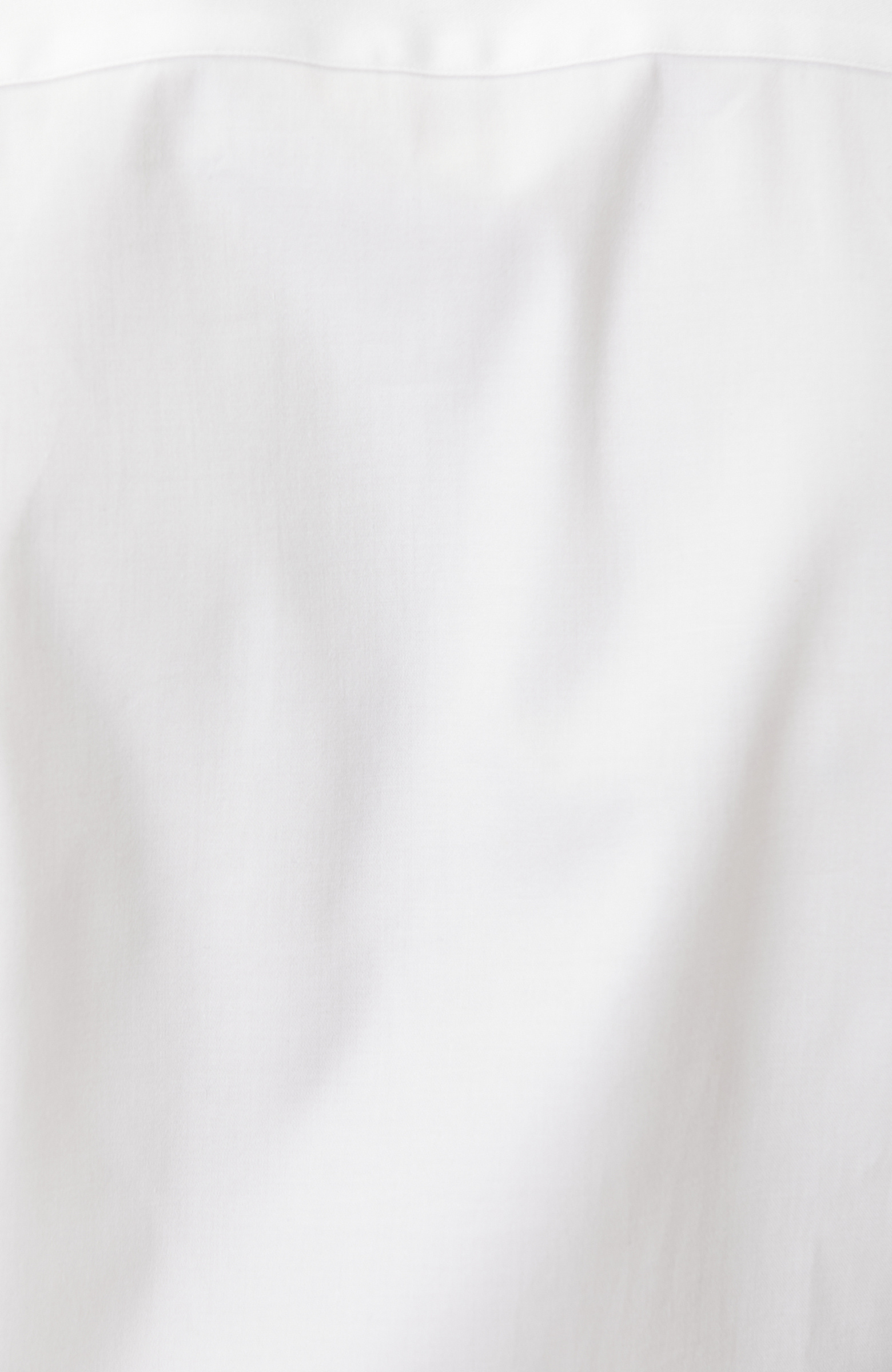 White Plain Cotton Satin Shirt