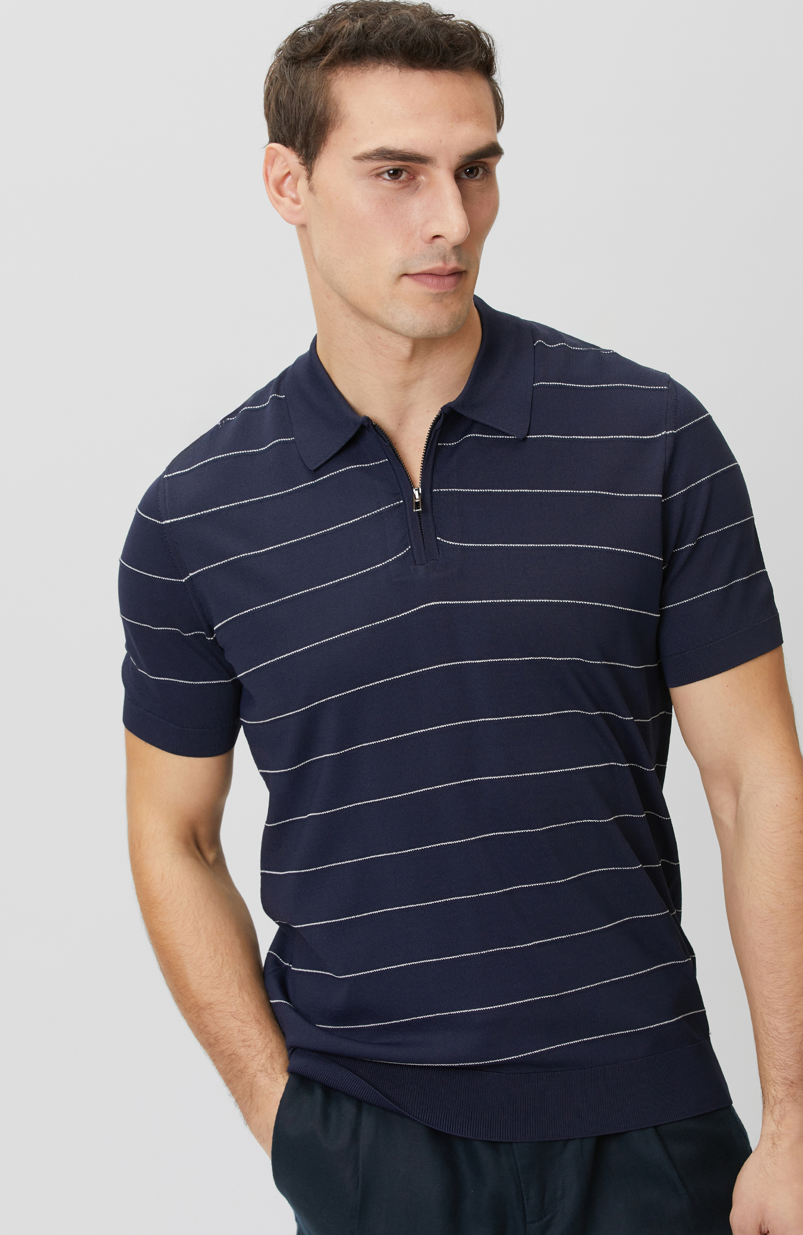 Lacivert Marin Desen Kazak