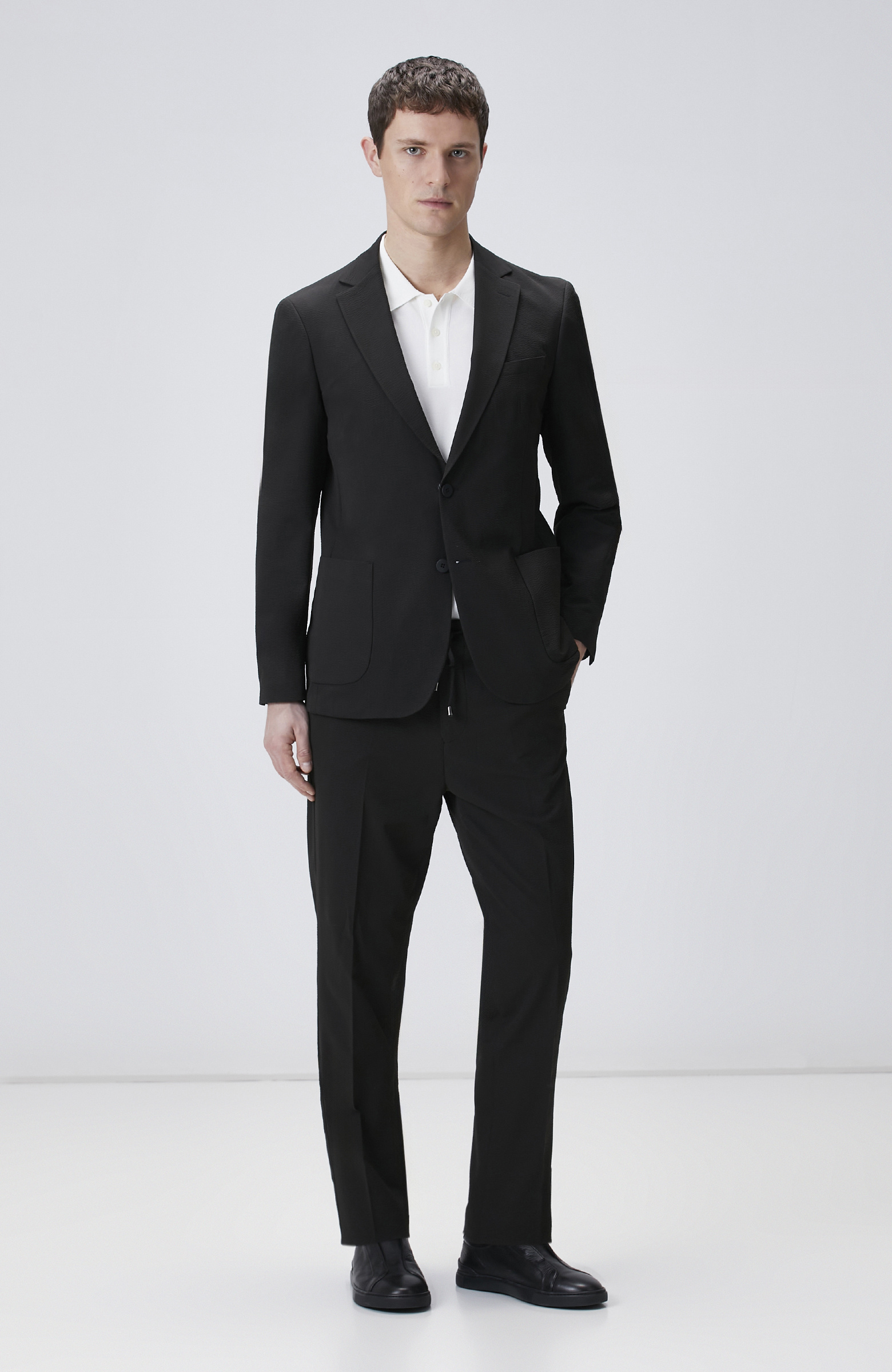 Ekru Polo Yaka Kısa Kol Rayon Kazak