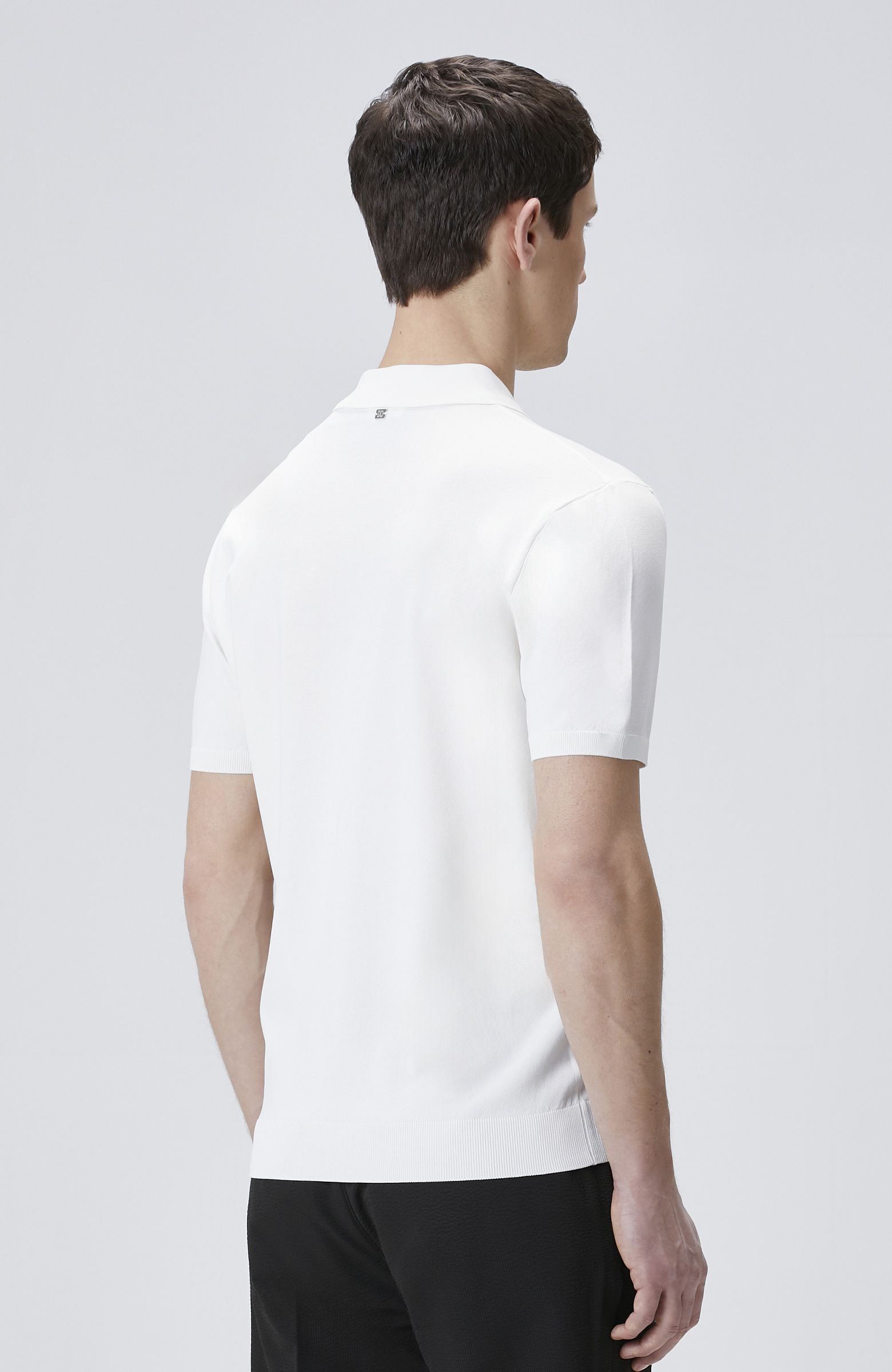 Ekru Polo Yaka Kısa Kol Rayon Kazak