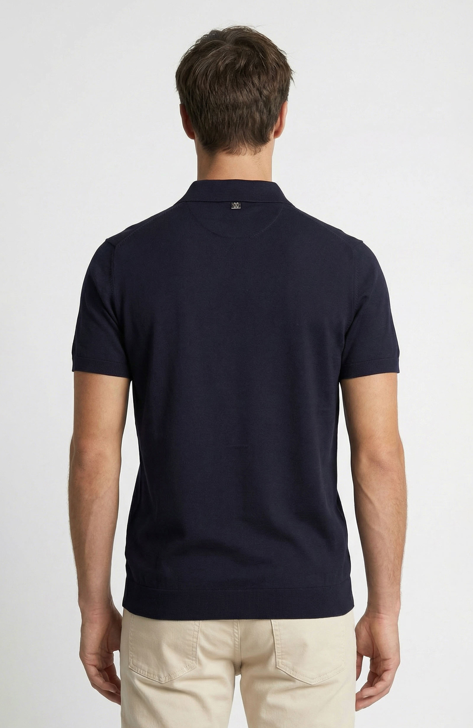 Lacivert Polo Yaka Kazak