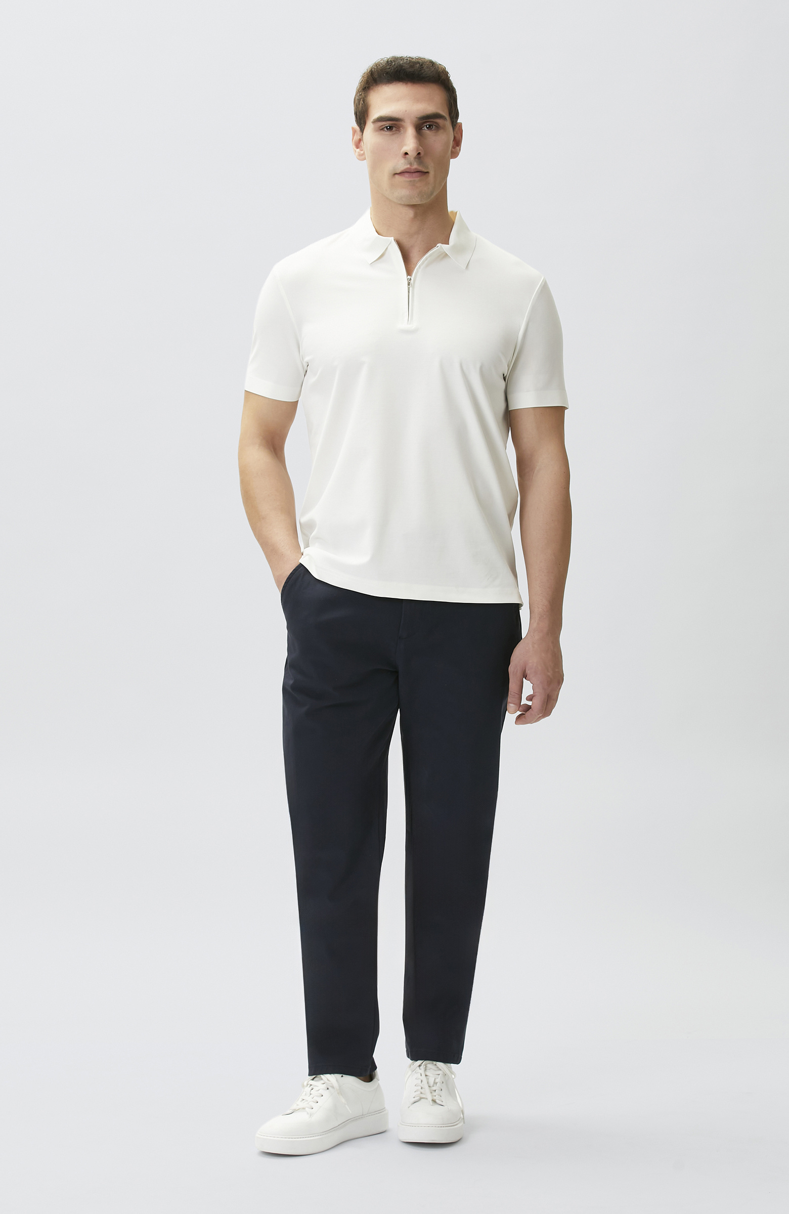 Navy Blue Casual Pants