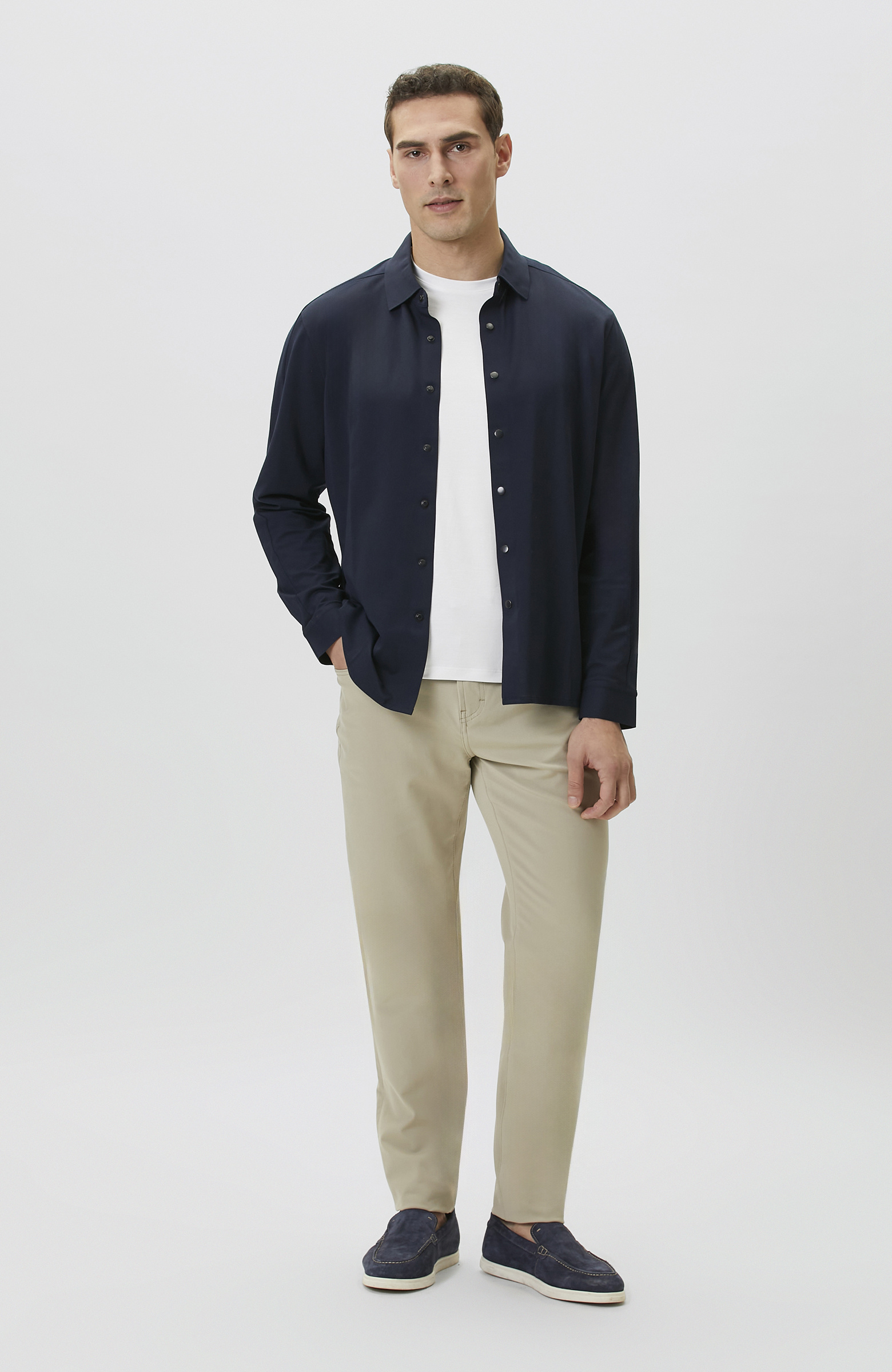 N-Tech Bej Kemer İçi Lastikli Örme Pantolon