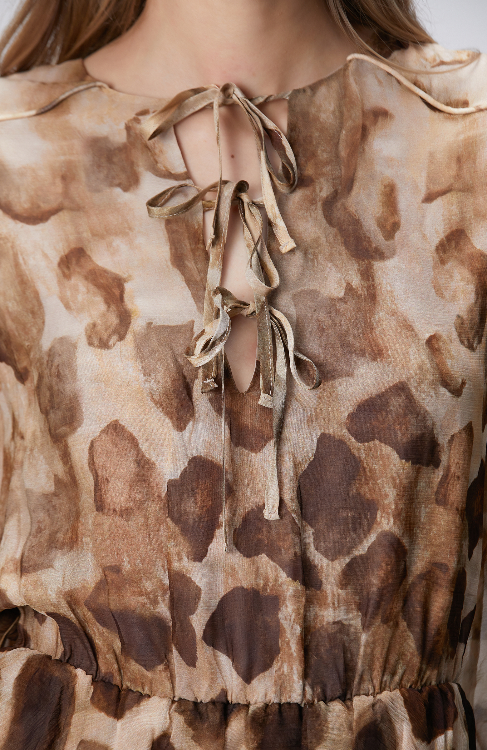 Limited Brown Leopard Print Mini Dress