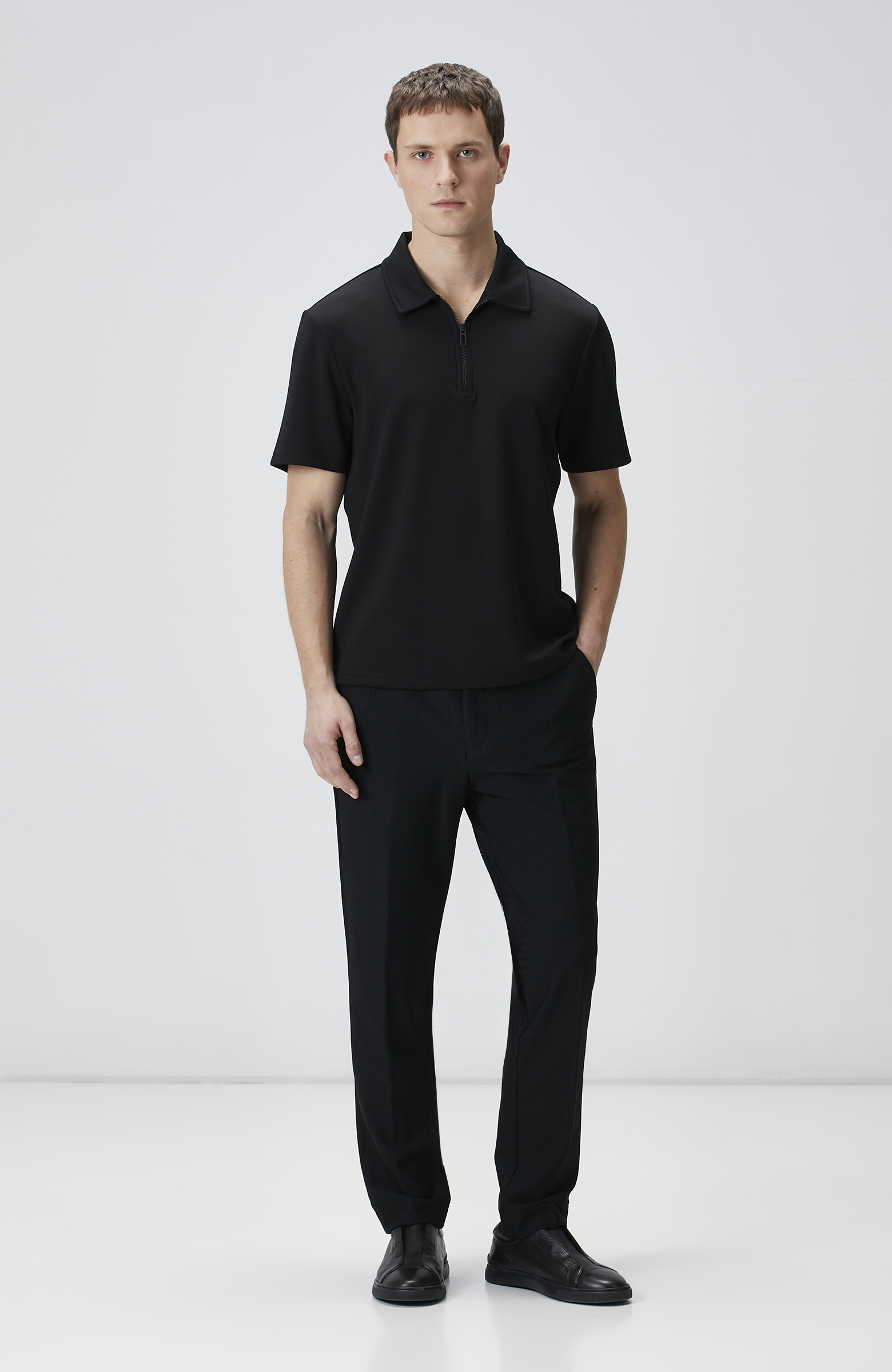 Siyah N-Tech Örme Pantolon