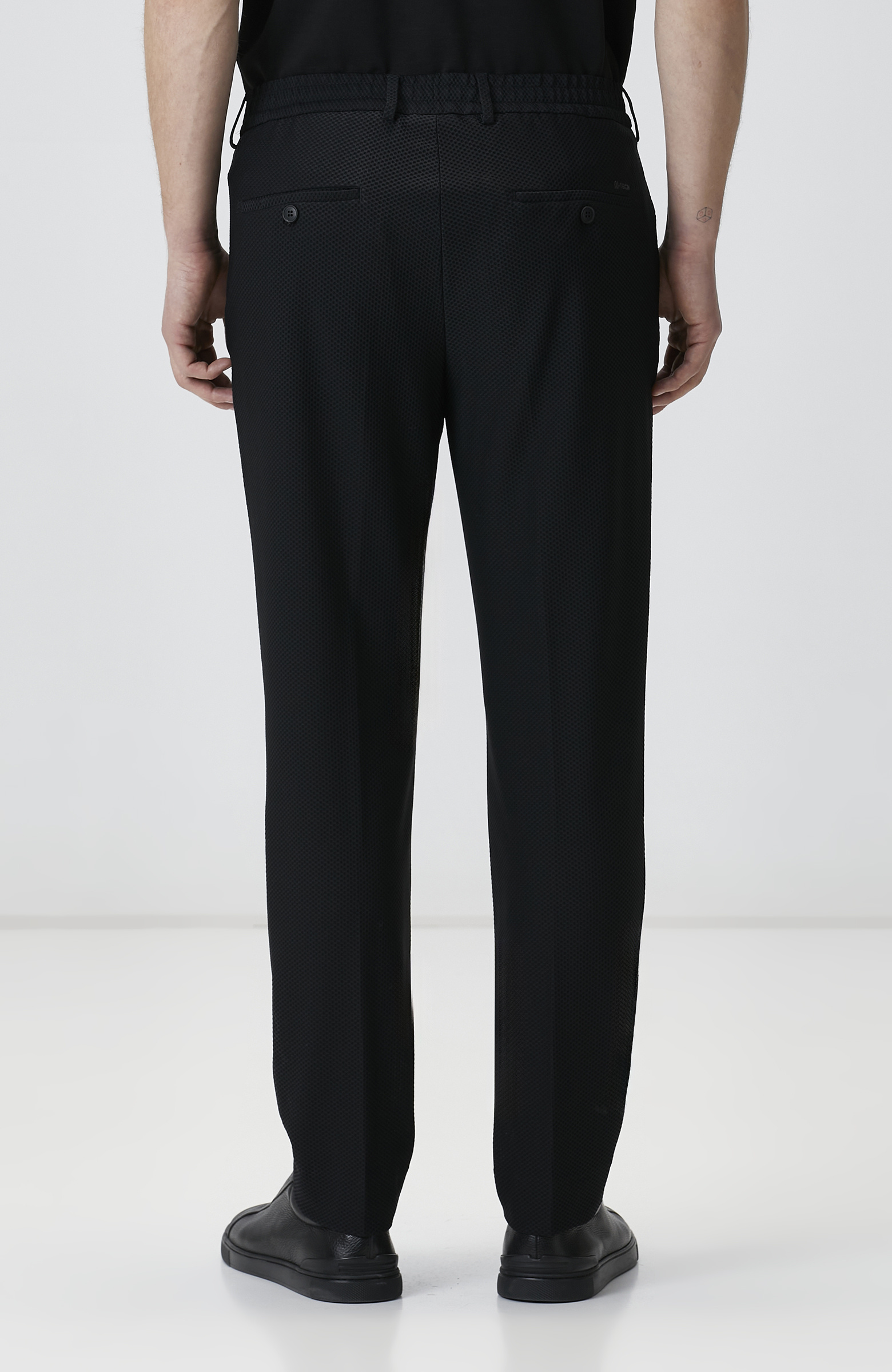 Siyah N-Tech Örme Pantolon