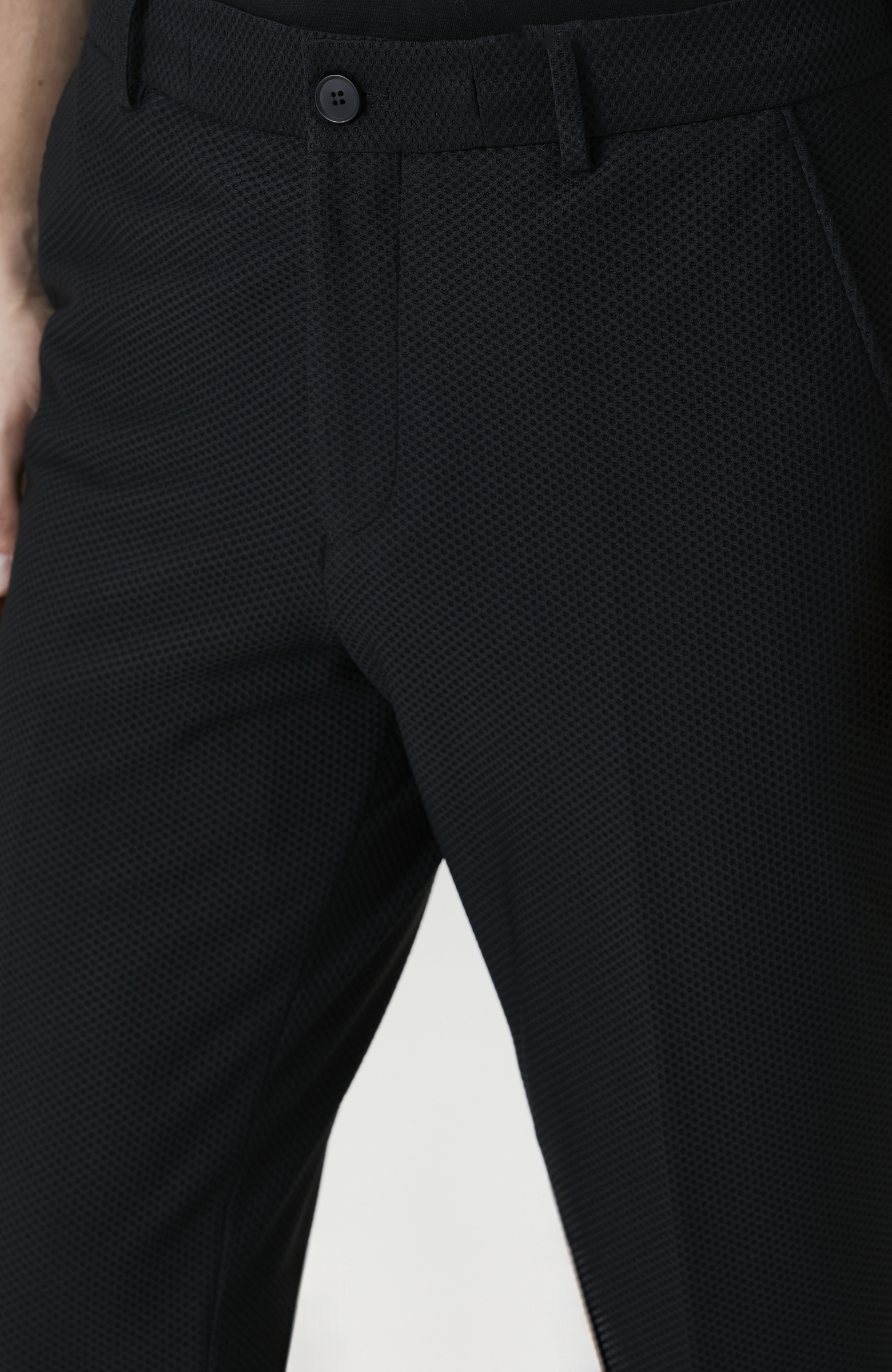 Siyah N-Tech Örme Pantolon